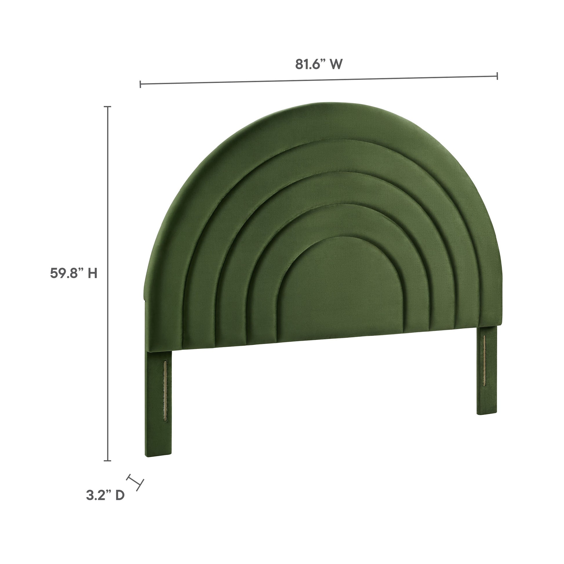 Solana Arched Performance Velvet King Headboard by Modway - Best Buy Furniture