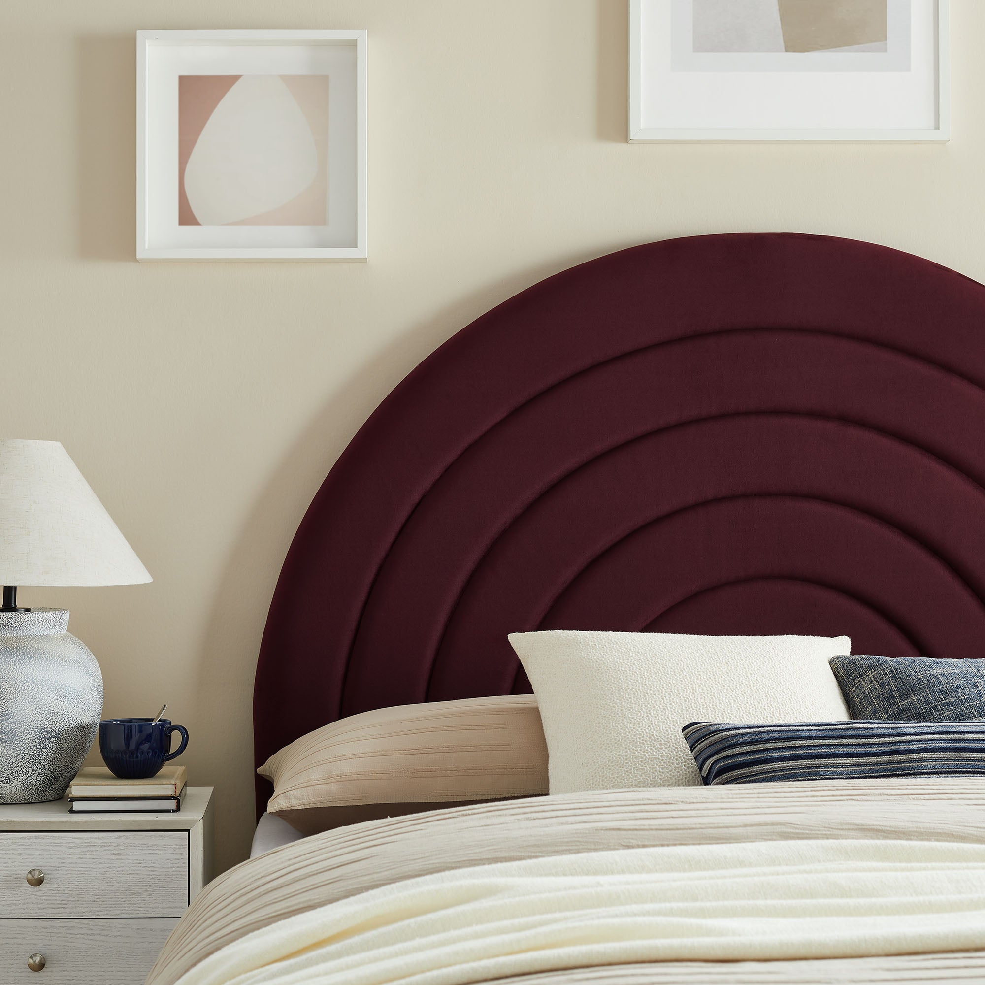 Solana Arched Performance Velvet King Headboard by Modway - Best Buy Furniture