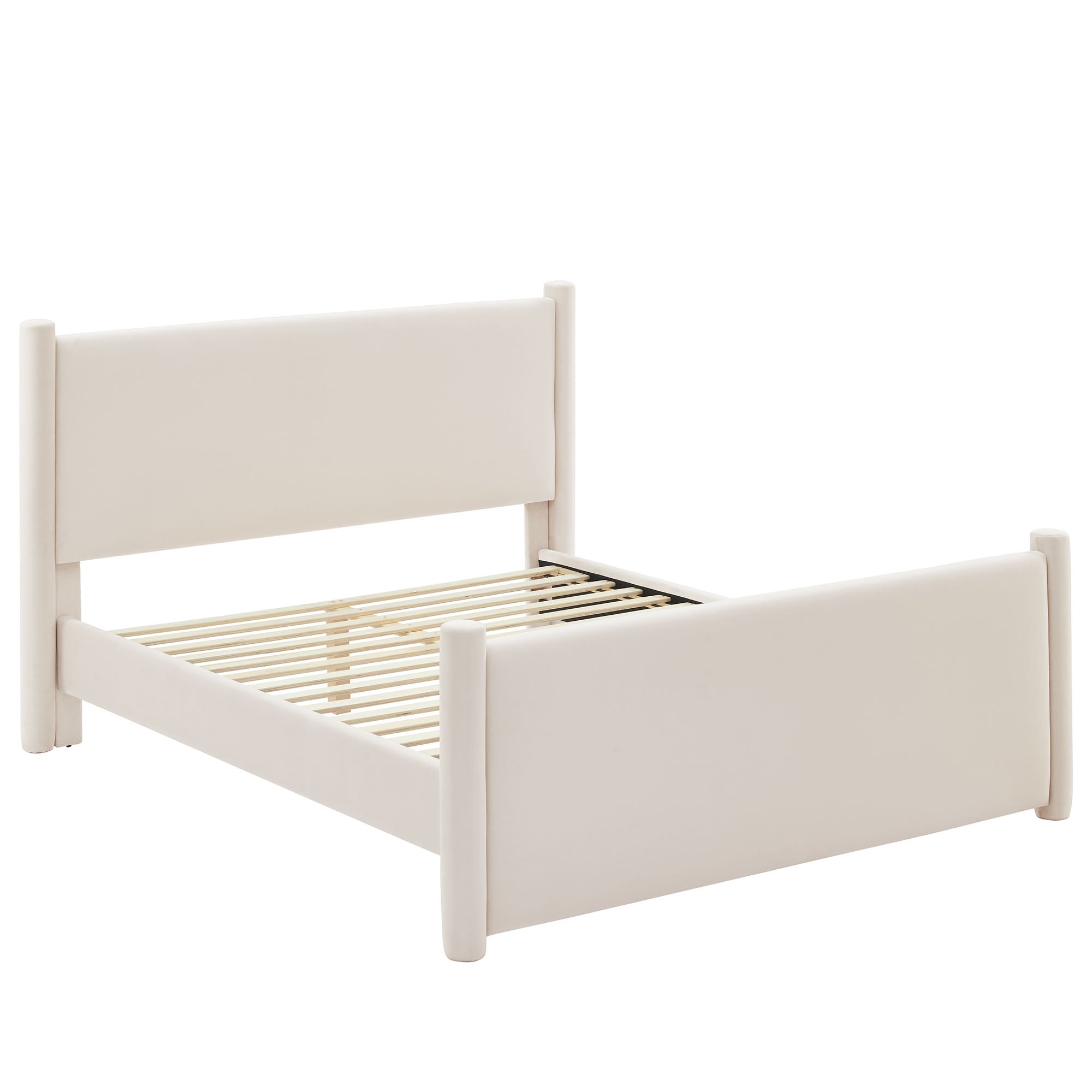 Rael Performance Velvet Queen Platform Bed by Modway - Best Buy Furniture