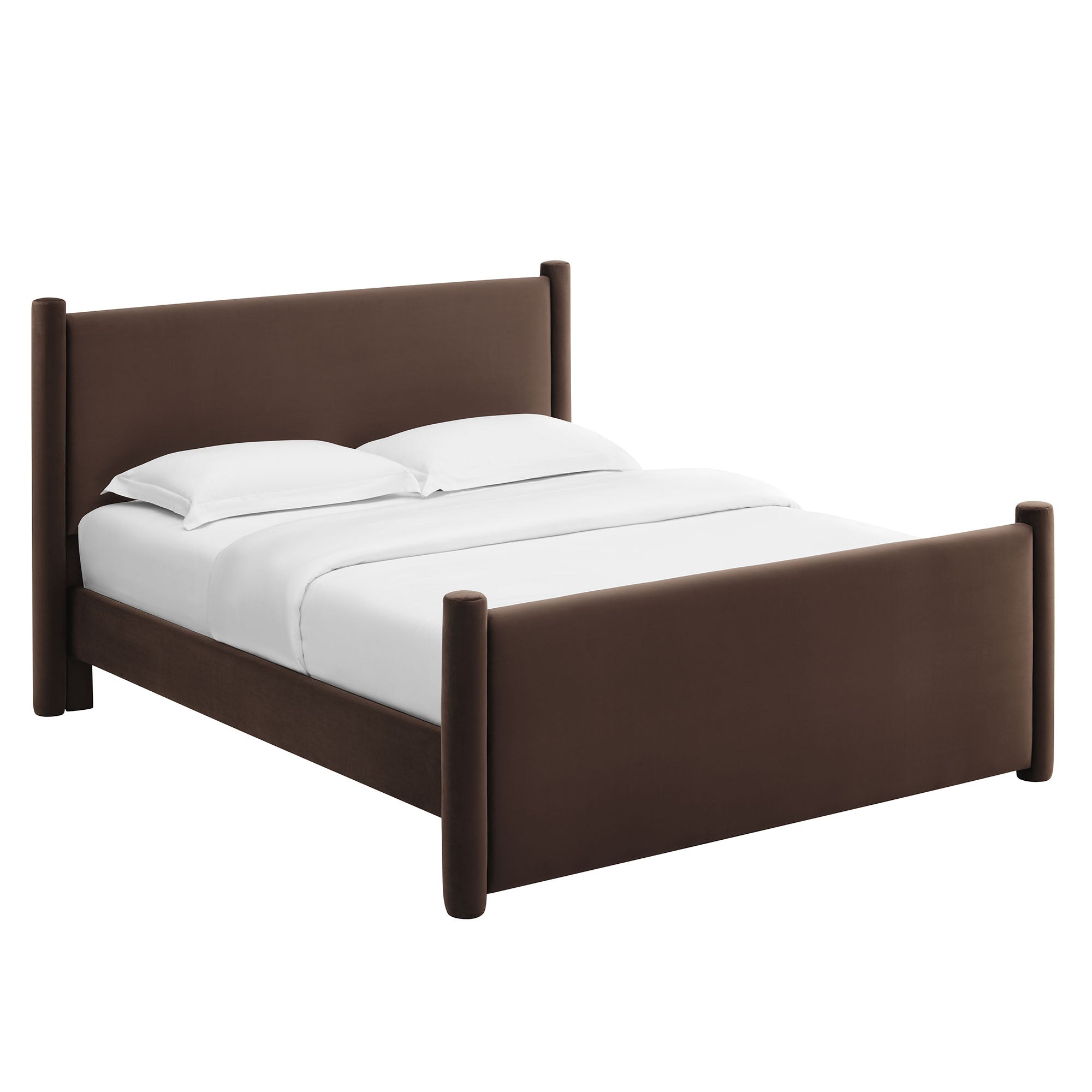 Rael Performance Velvet Queen Platform Bed by Modway - Best Buy Furniture