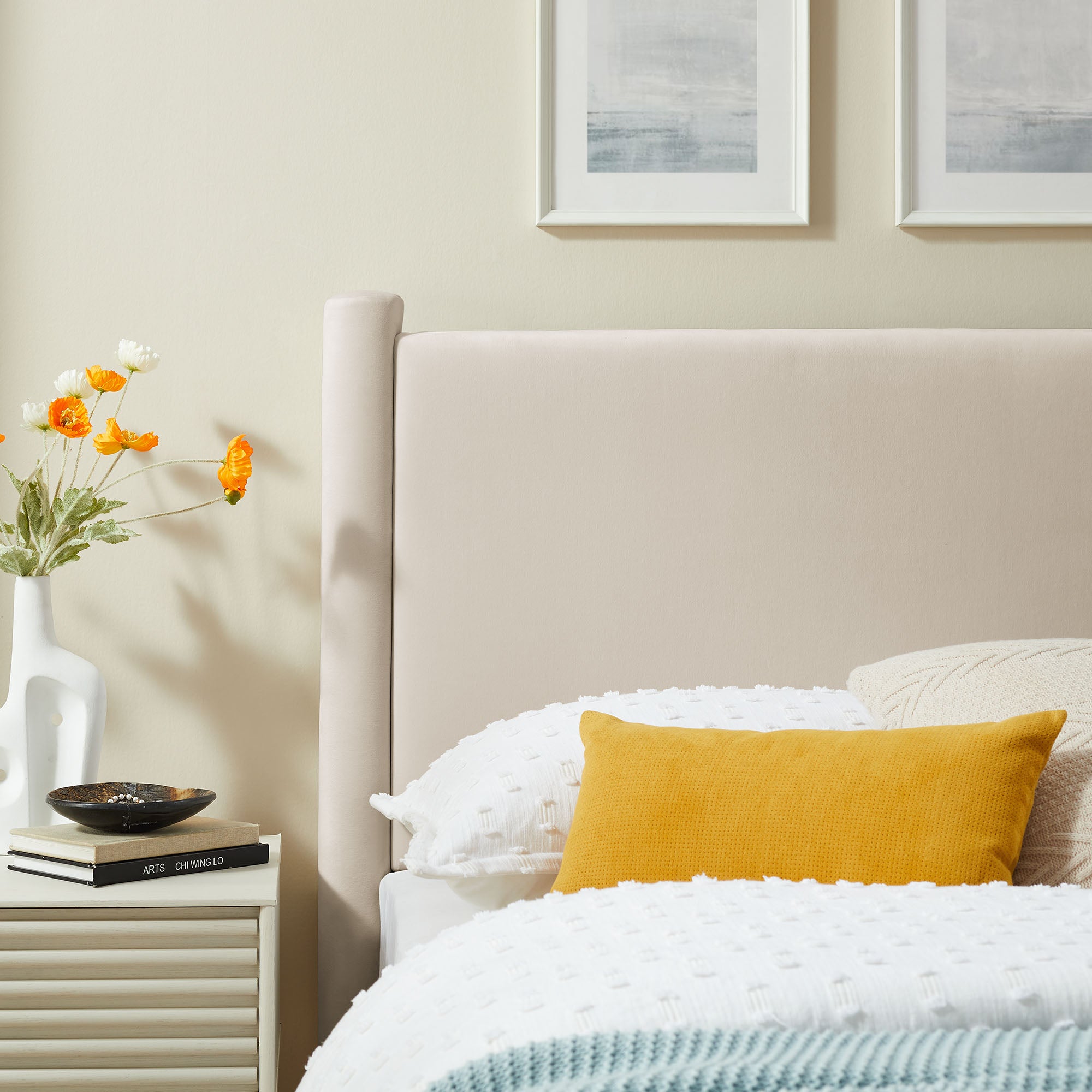Rael Performance Velvet Twin Headboard by Modway - Best Buy Furniture