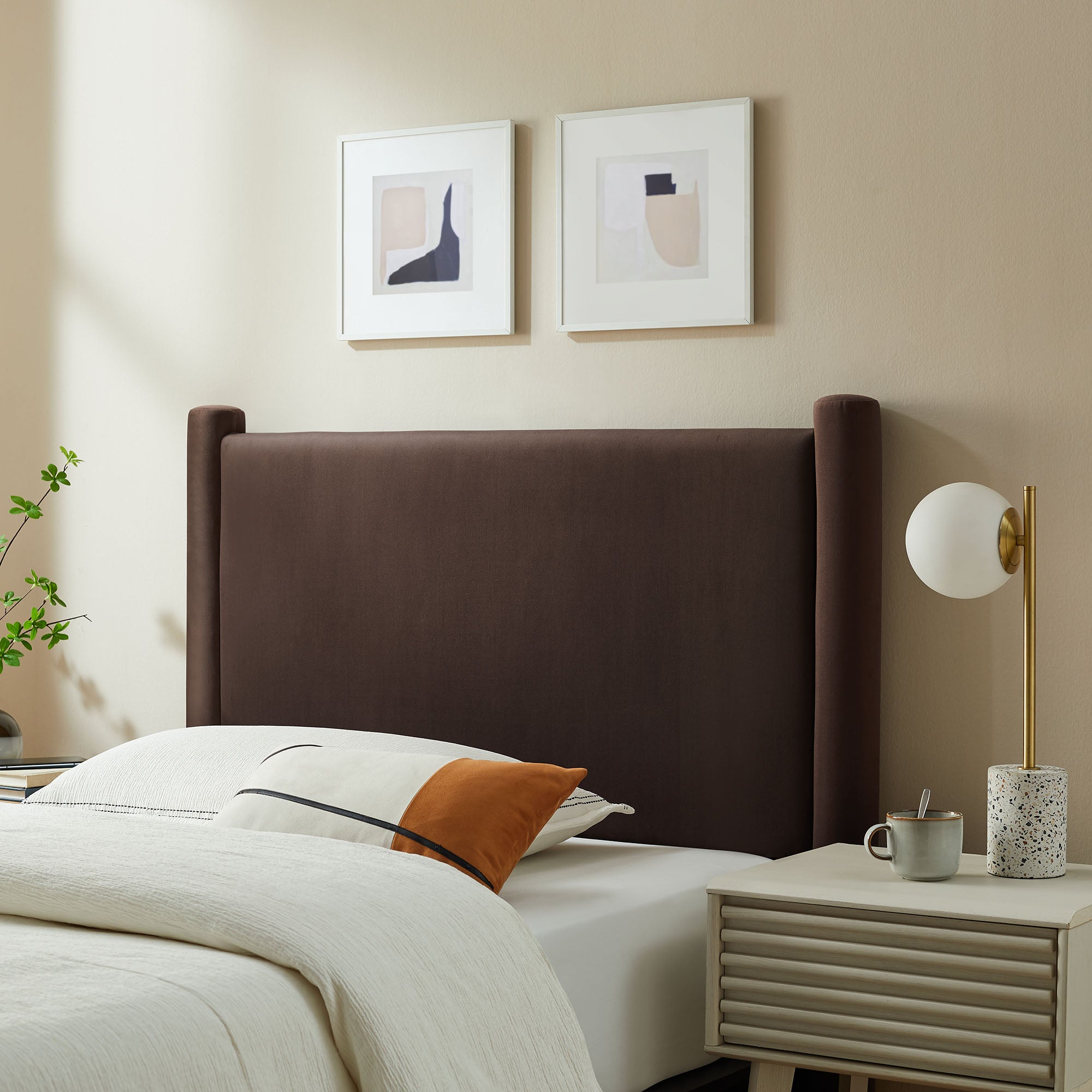 Rael Performance Velvet Twin Headboard by Modway - Best Buy Furniture