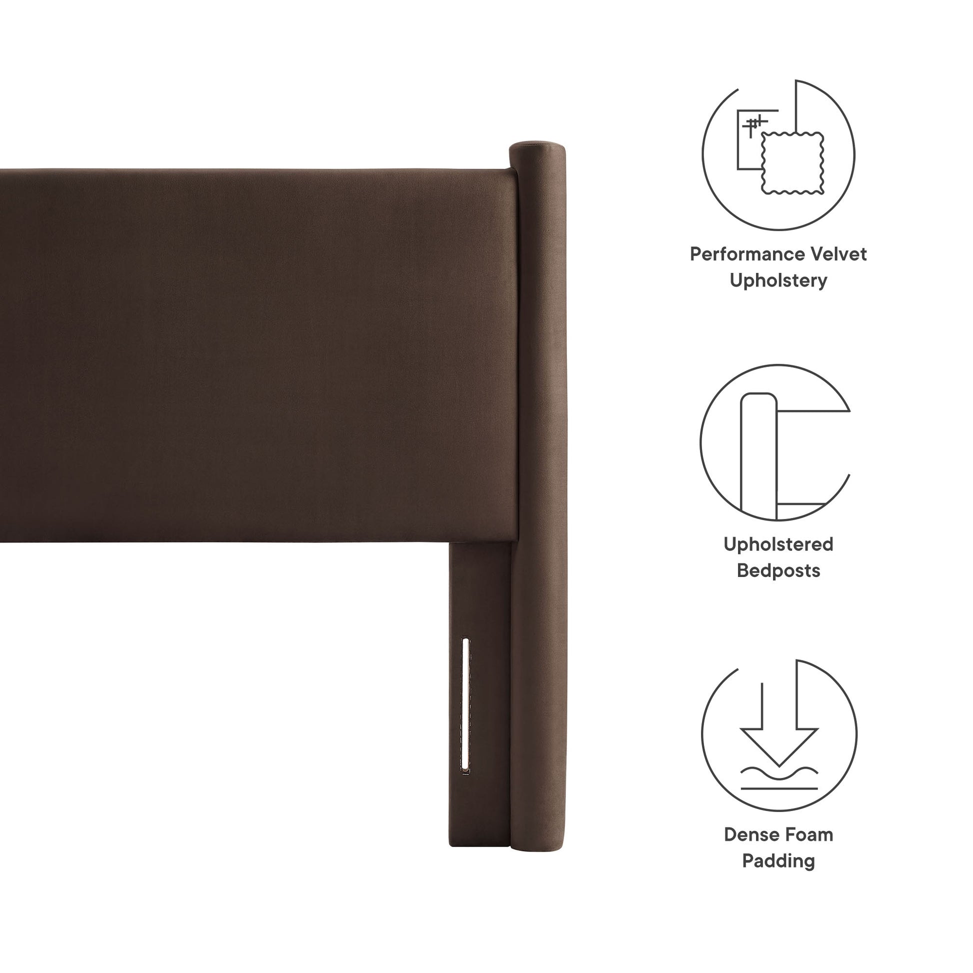 Rael Performance Velvet Twin Headboard by Modway - Best Buy Furniture