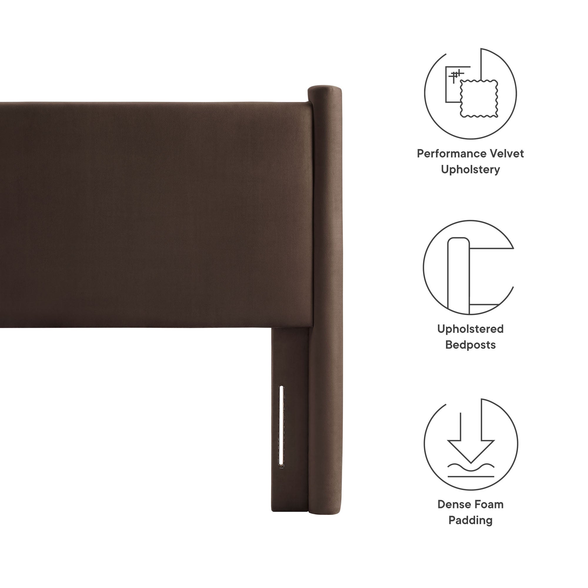 Rael Performance Velvet Twin Headboard by Modway - Best Buy Furniture