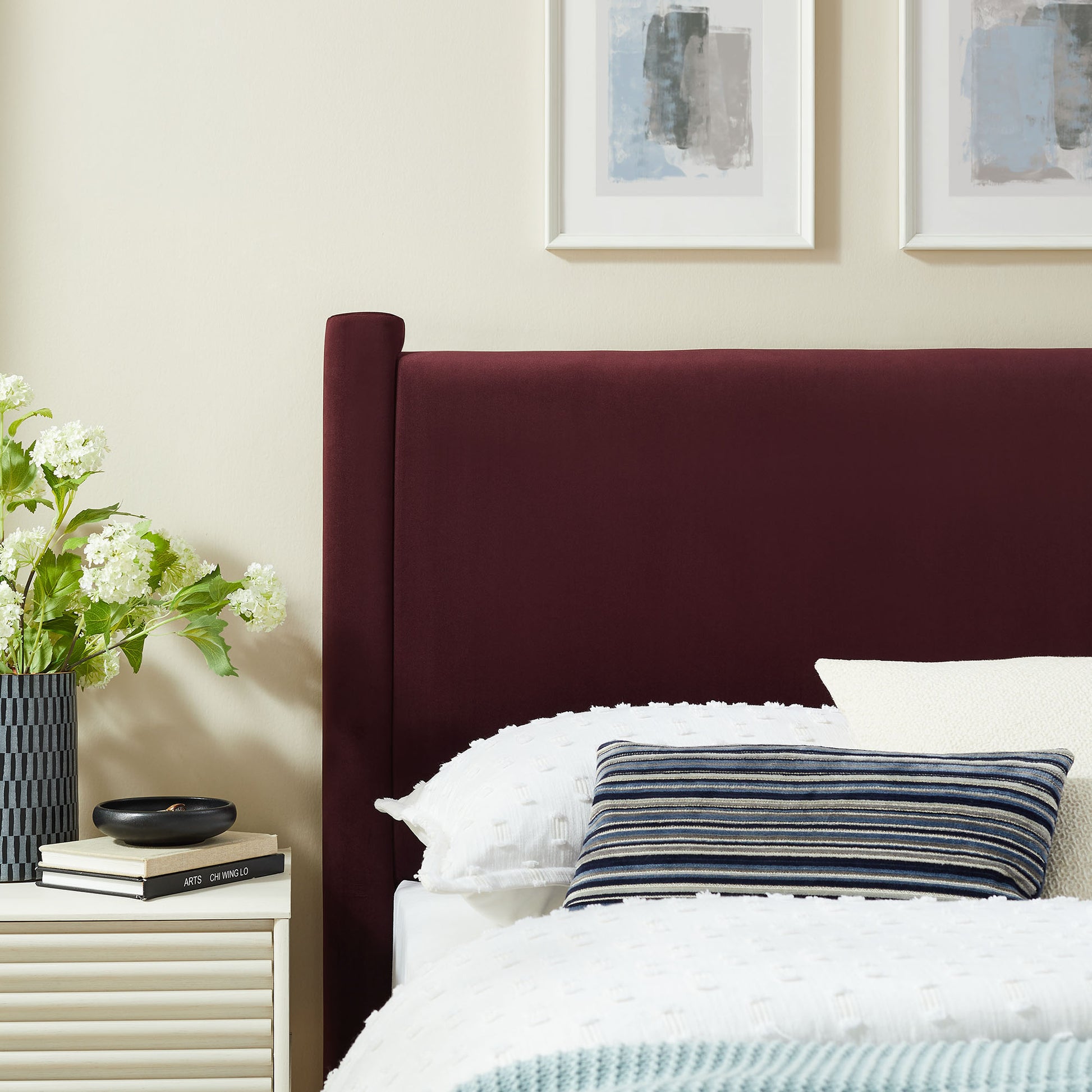 Rael Performance Velvet Twin Headboard by Modway - Best Buy Furniture