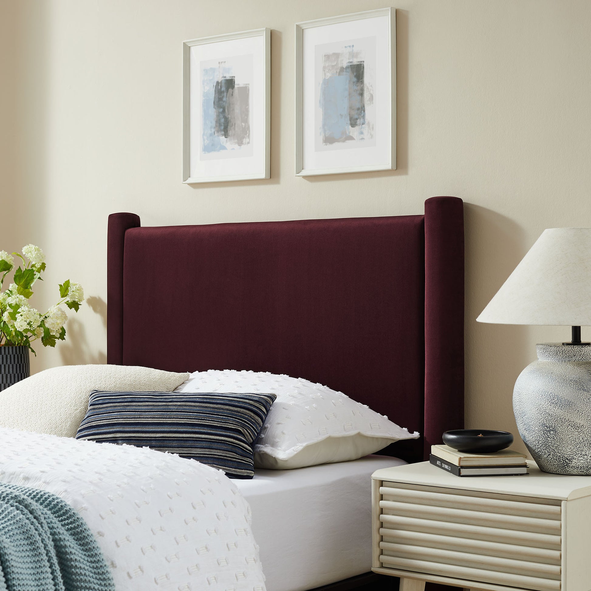 Rael Performance Velvet Twin Headboard by Modway - Best Buy Furniture