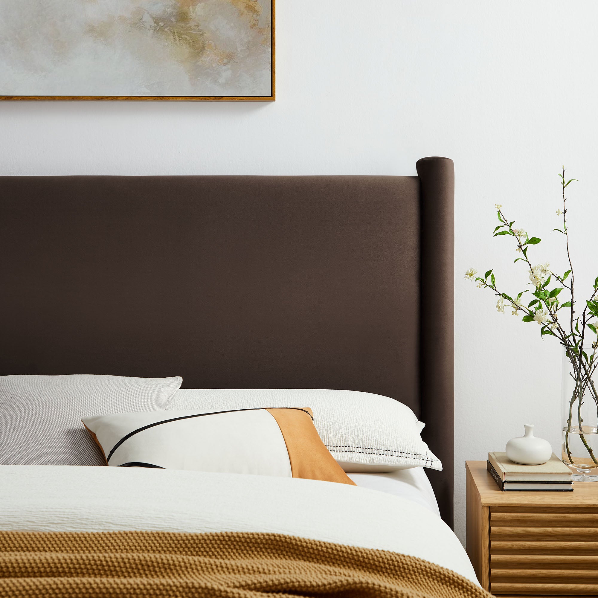 Rael Performance Velvet Full Headboard by Modway - Best Buy Furniture