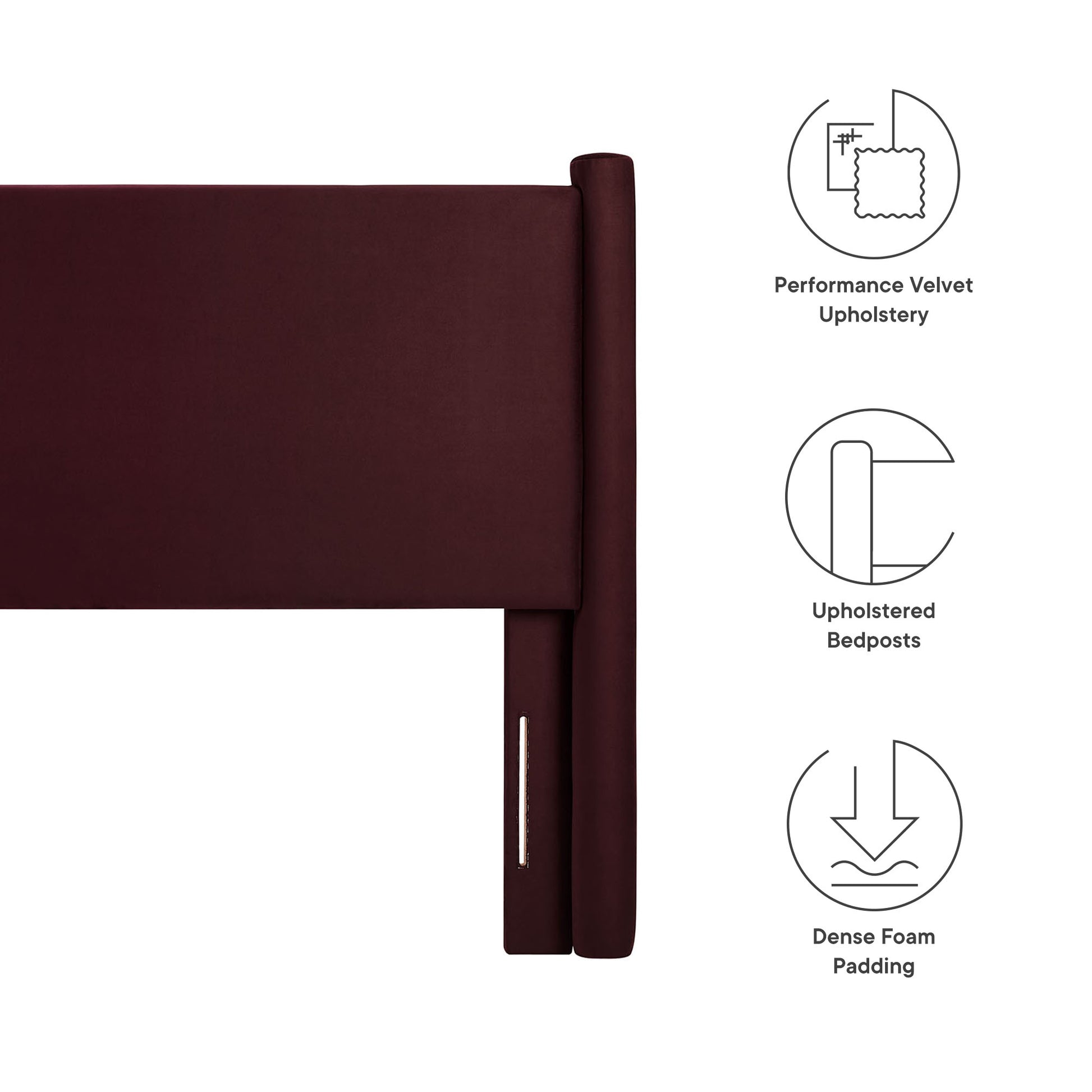Rael Performance Velvet Full Headboard by Modway - Best Buy Furniture