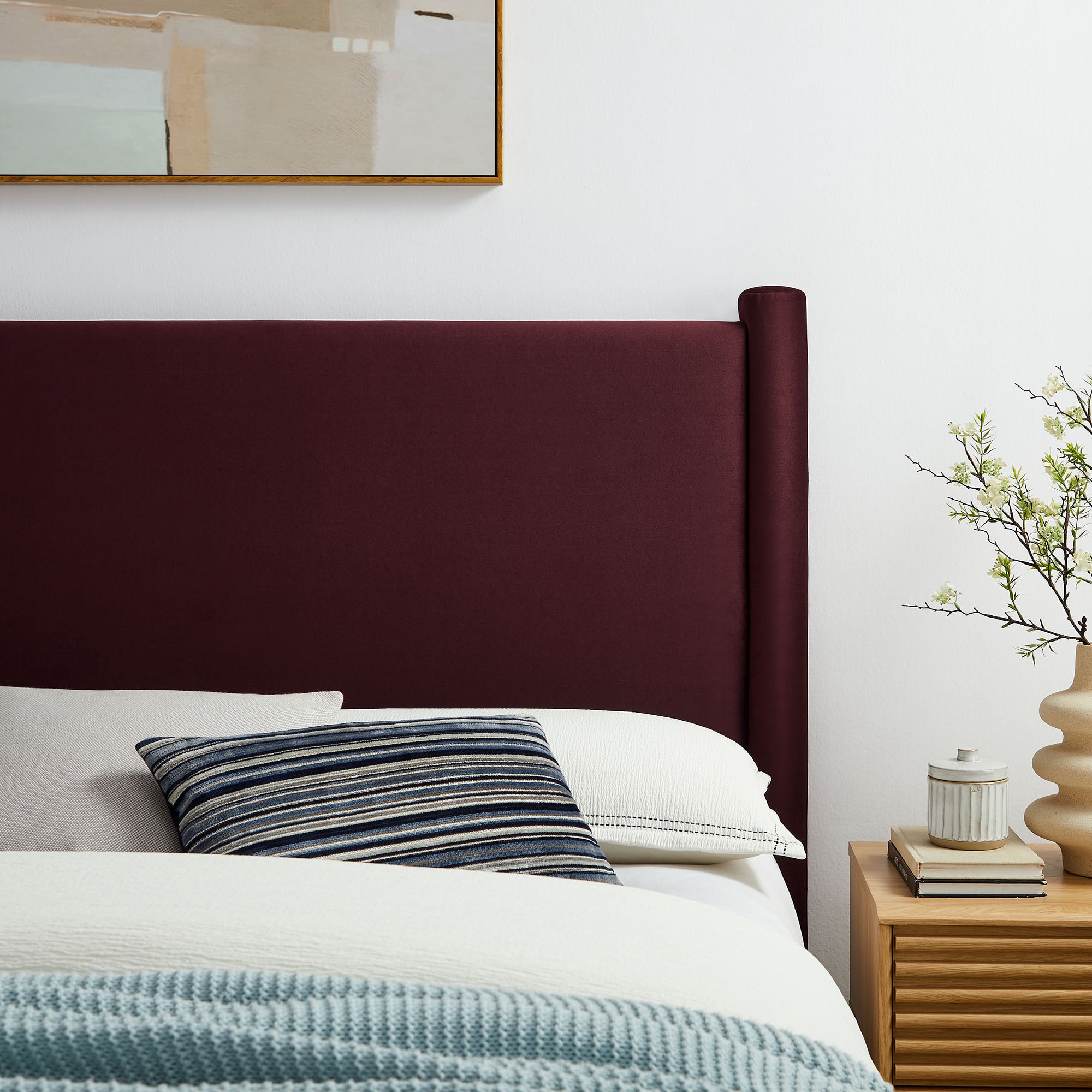 Rael Performance Velvet King Headboard by Modway - Best Buy Furniture