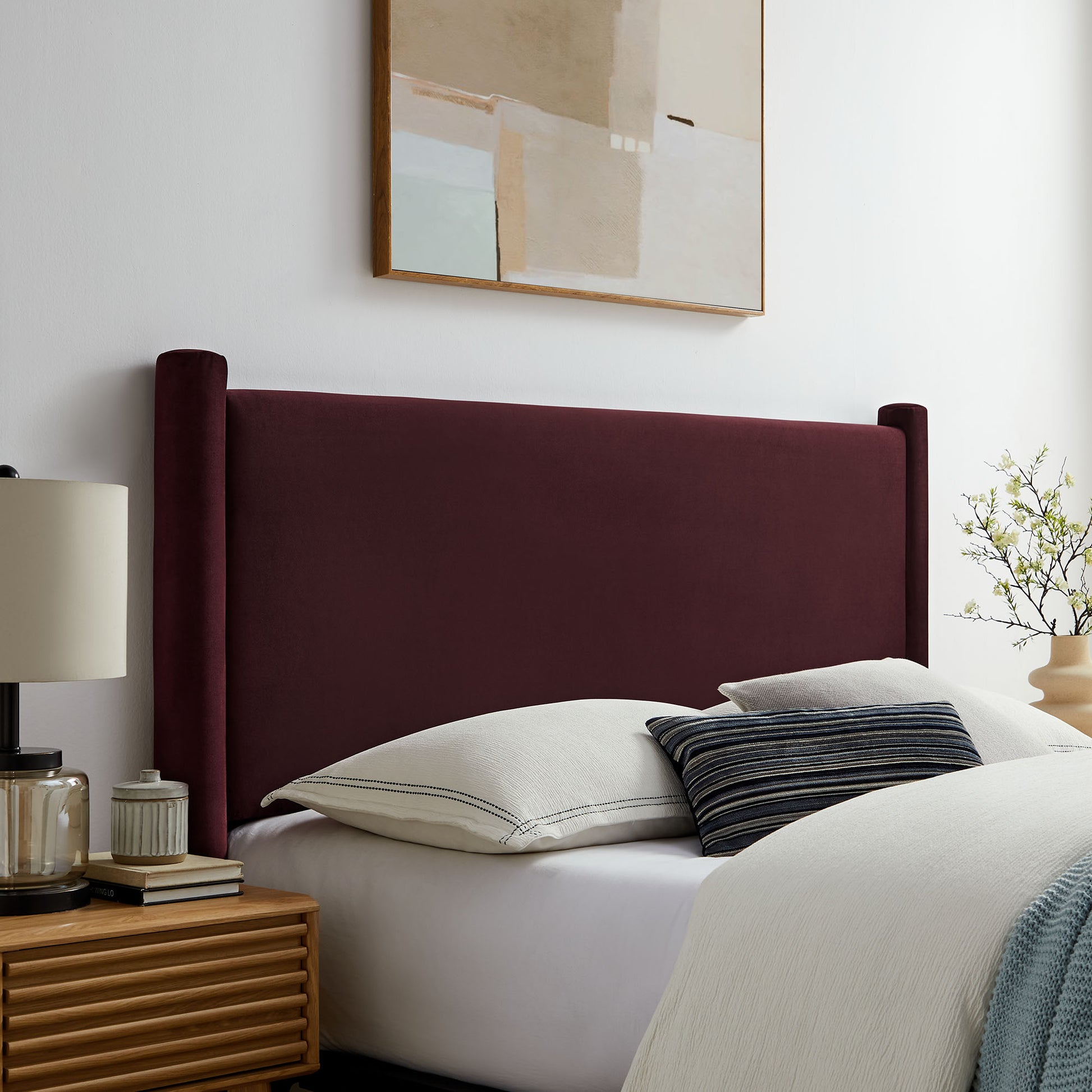 Rael Performance Velvet King Headboard by Modway - Best Buy Furniture
