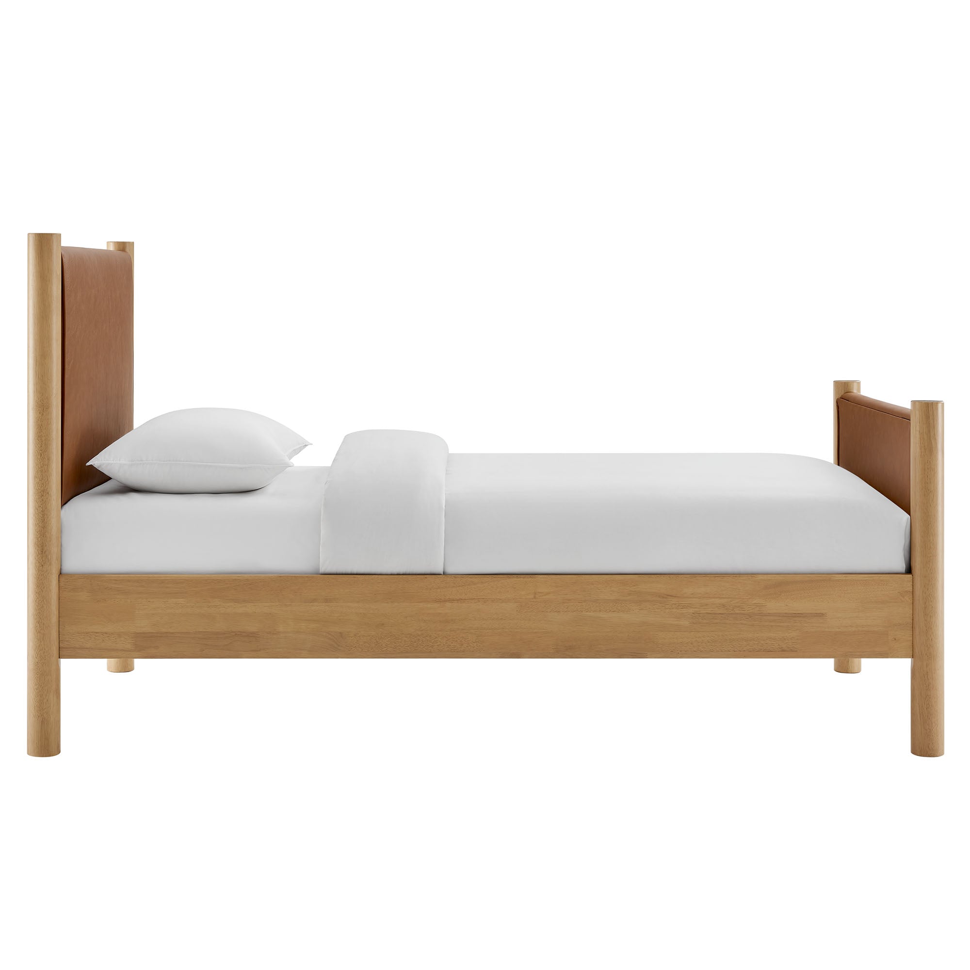 Maven Twin Size Vegan Leather Upholstered Platform Bed by Modway - Best Buy Furniture