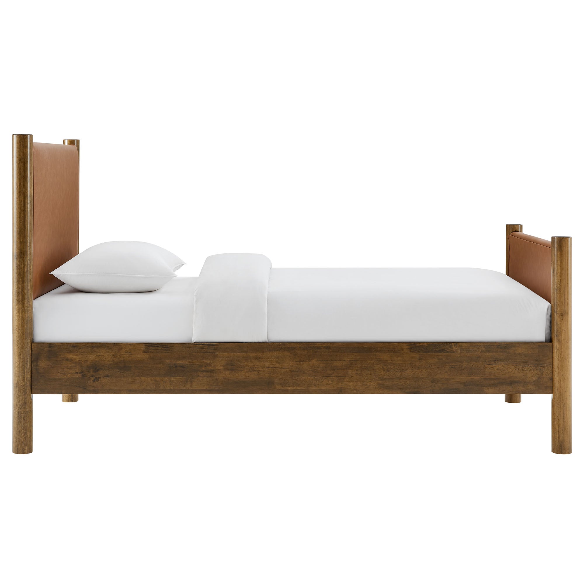 Maven Twin Size Vegan Leather Upholstered Platform Bed by Modway - Best Buy Furniture