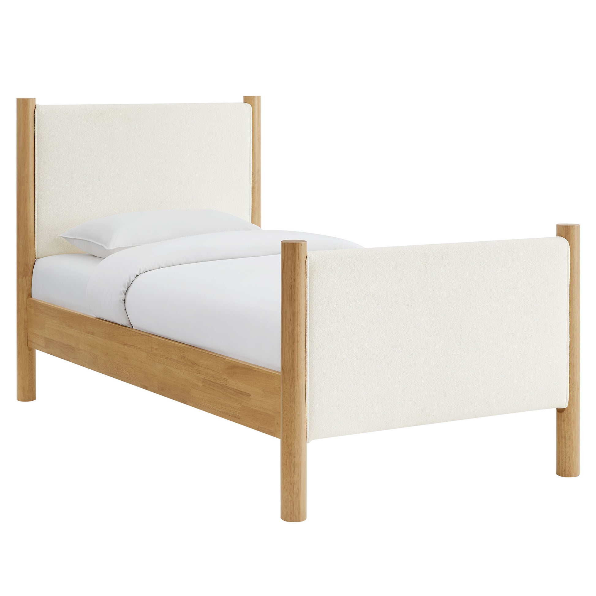 Maven Twin Size Boucle Upholstered Platform Bed by Modway - Best Buy Furniture
