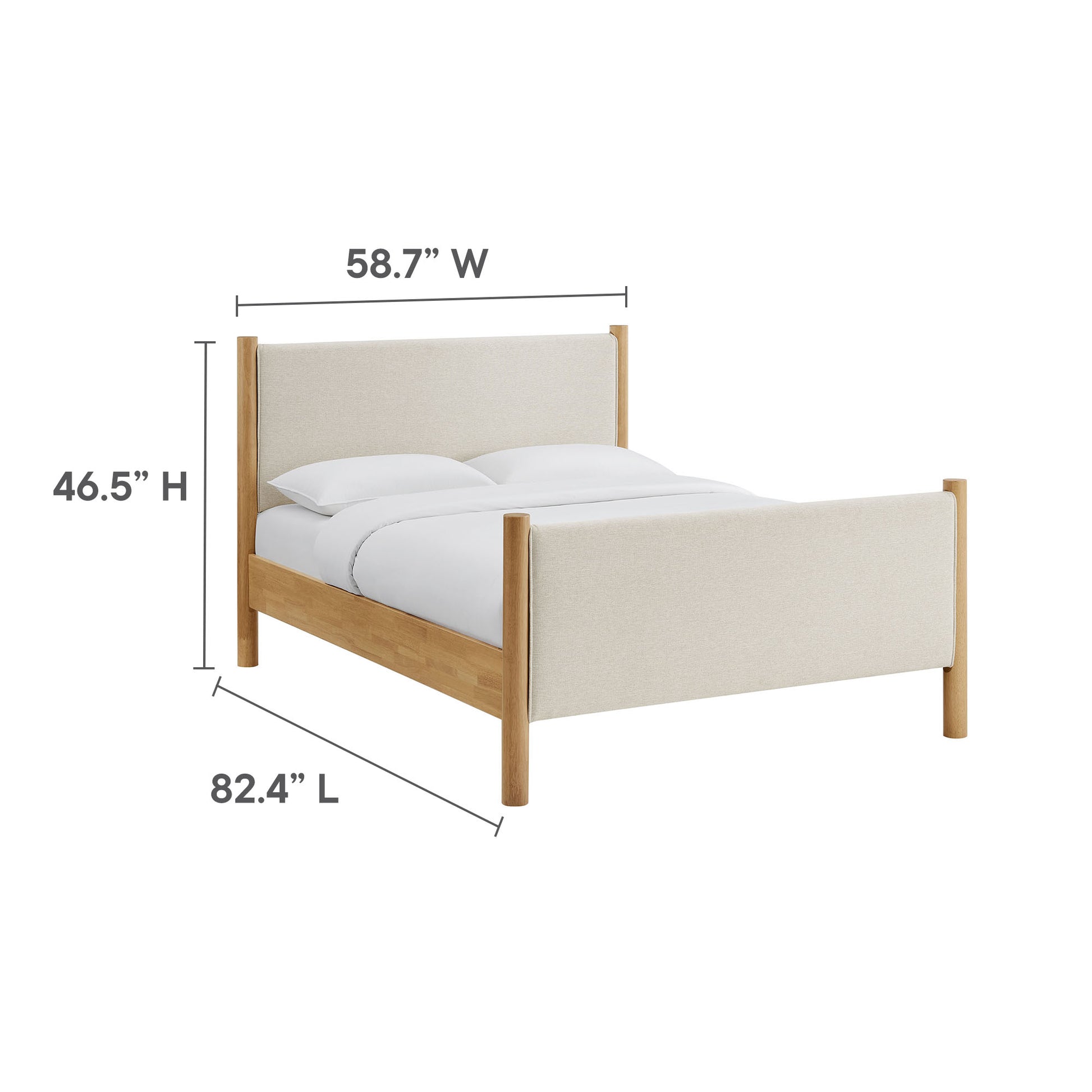 Maven Full Size Fabric Upholstered Platform Bed by Modway - Best Buy Furniture