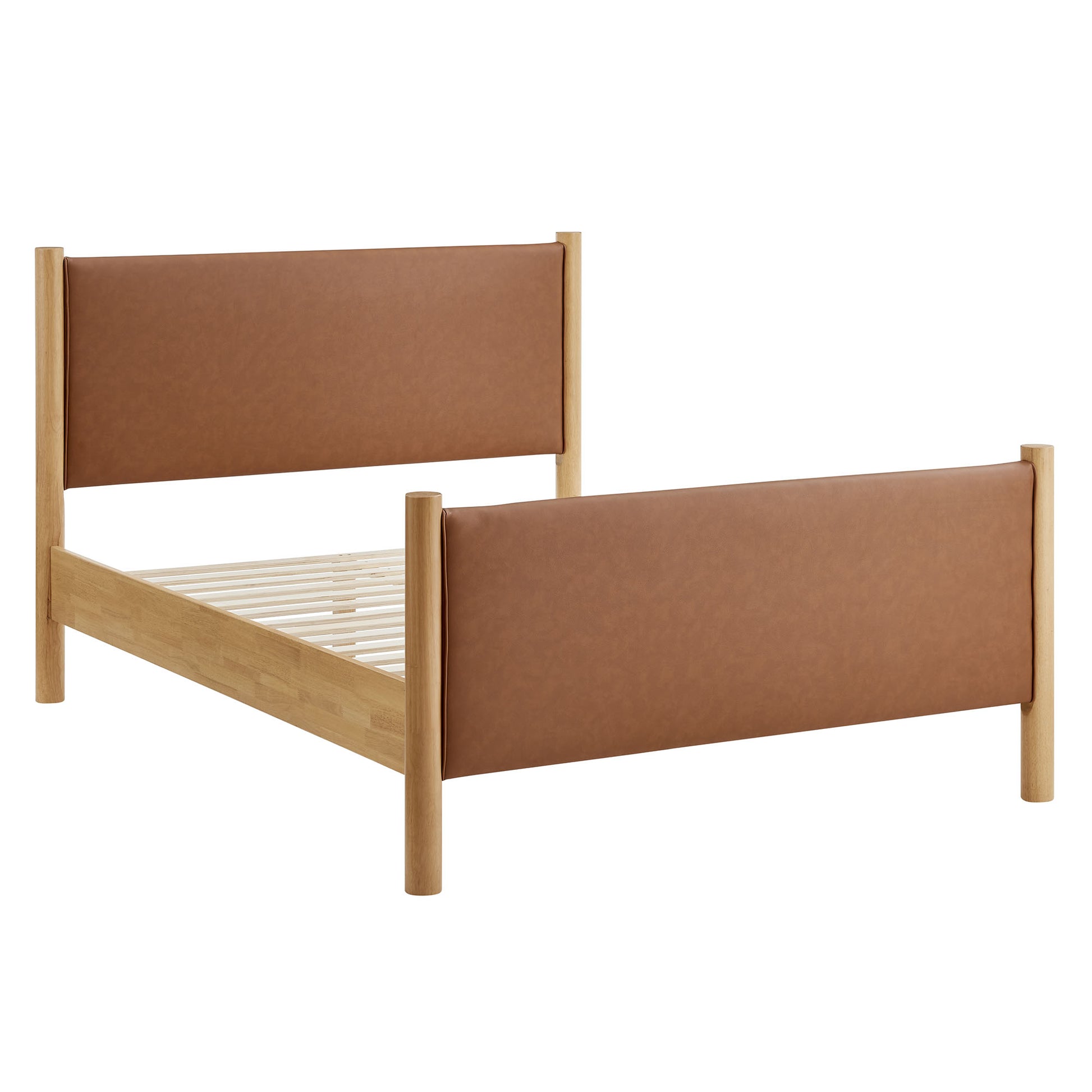 Maven Full Size Vegan Leather Upholstered Platform Bed by Modway - Best Buy Furniture