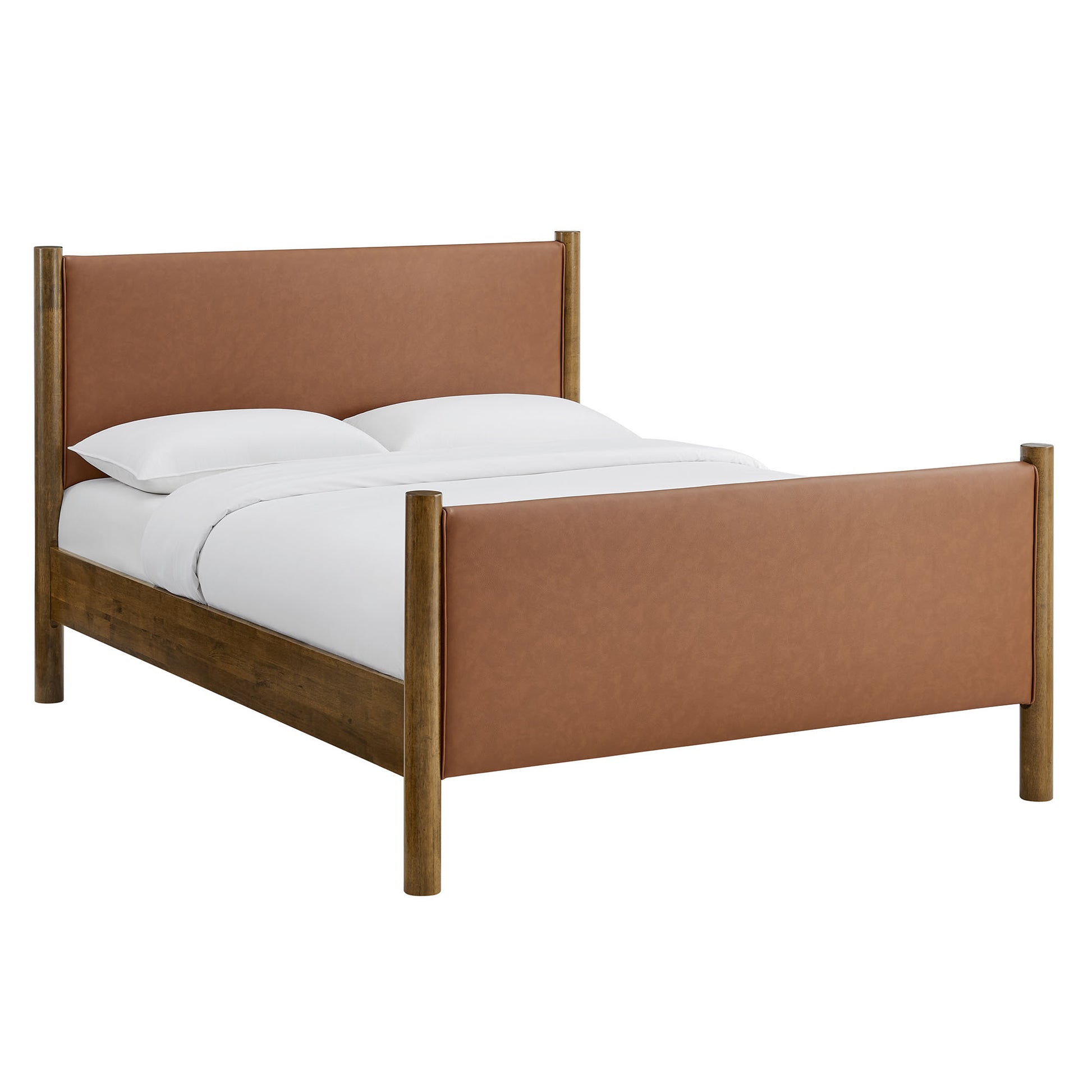 Maven Full Size Vegan Leather Upholstered Platform Bed by Modway - Best Buy Furniture