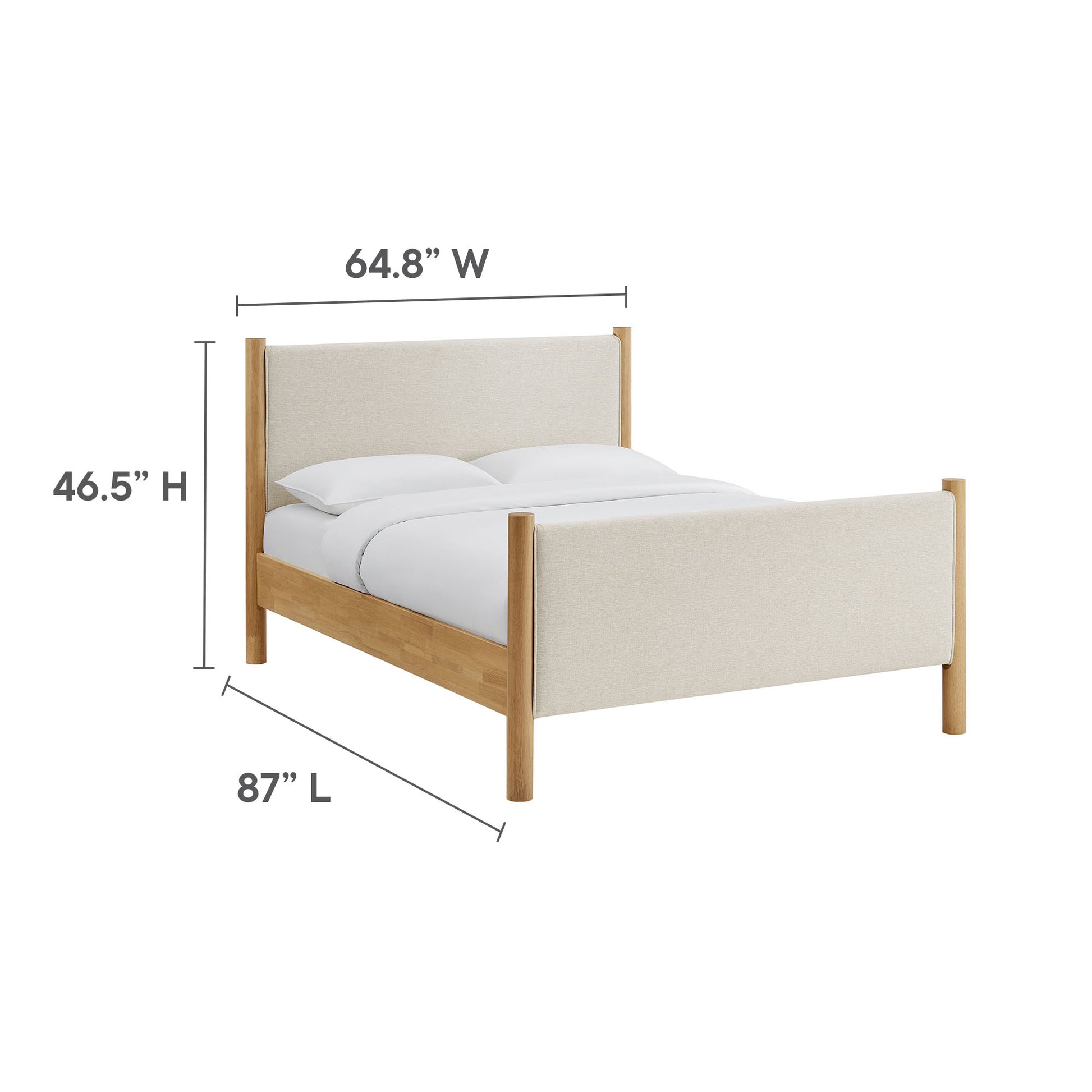 Maven Queen Size Fabric Upholstered Platform Bed by Modway - Best Buy Furniture