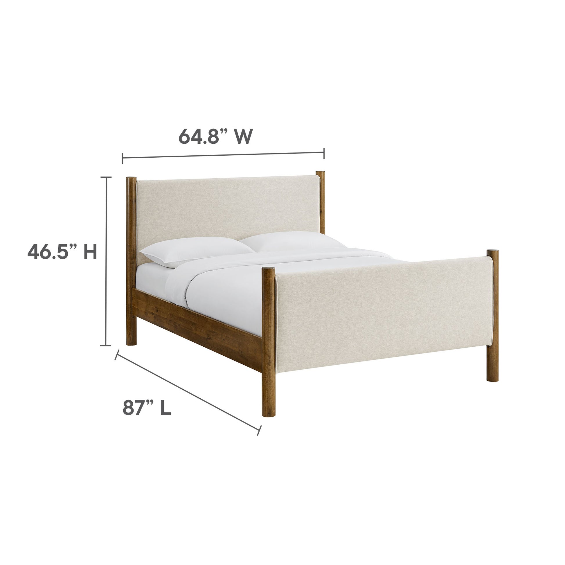 Maven Queen Size Fabric Upholstered Platform Bed by Modway - Best Buy Furniture
