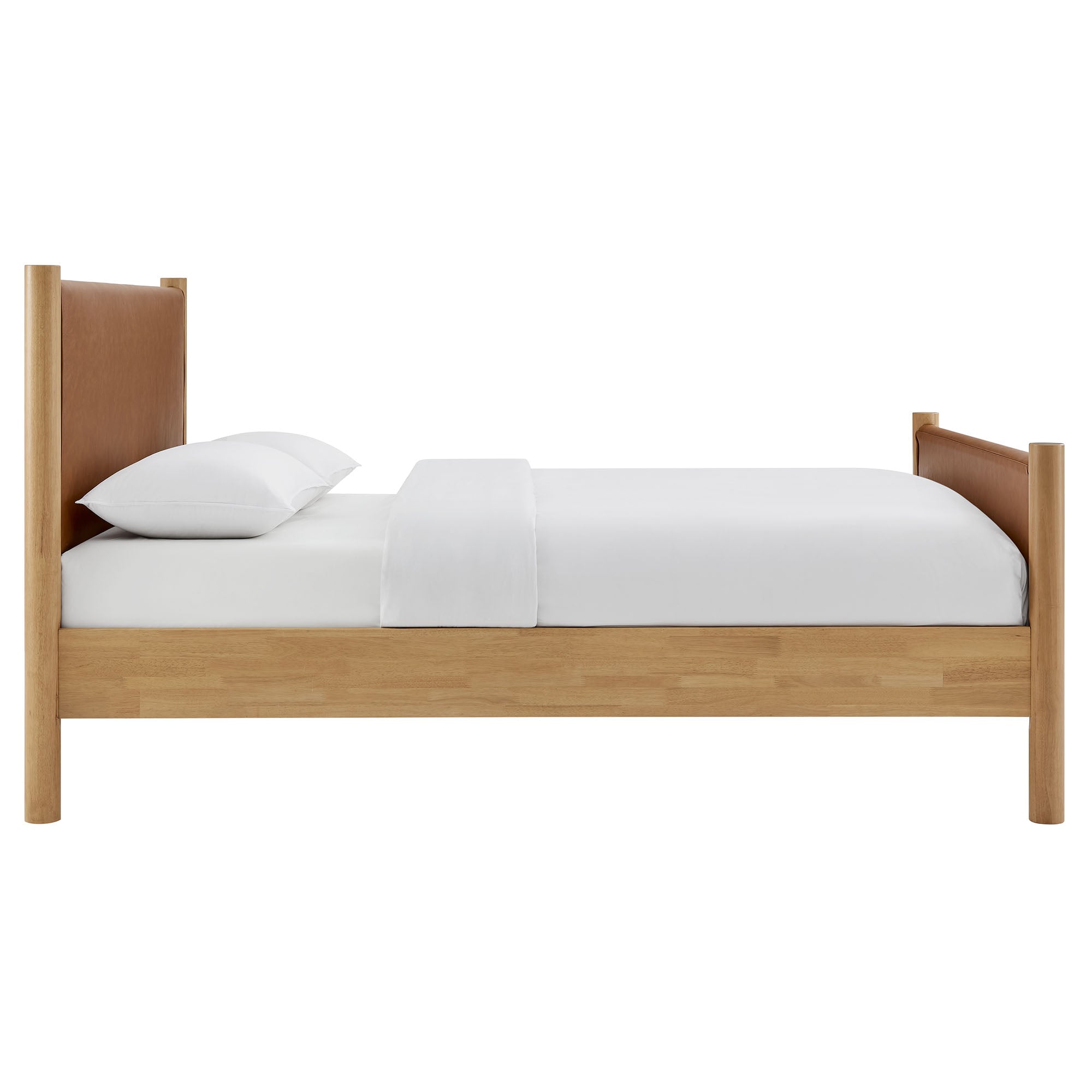 Maven Queen Size Vegan Leather Upholstered Platform Bed by Modway - Best Buy Furniture