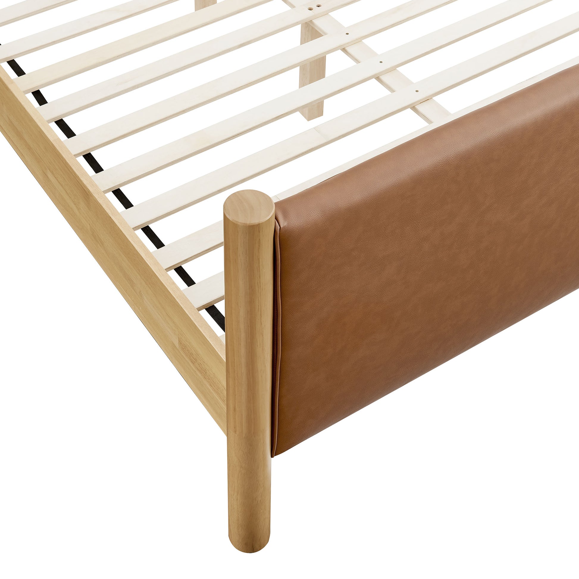 Maven Queen Size Vegan Leather Upholstered Platform Bed by Modway - Best Buy Furniture