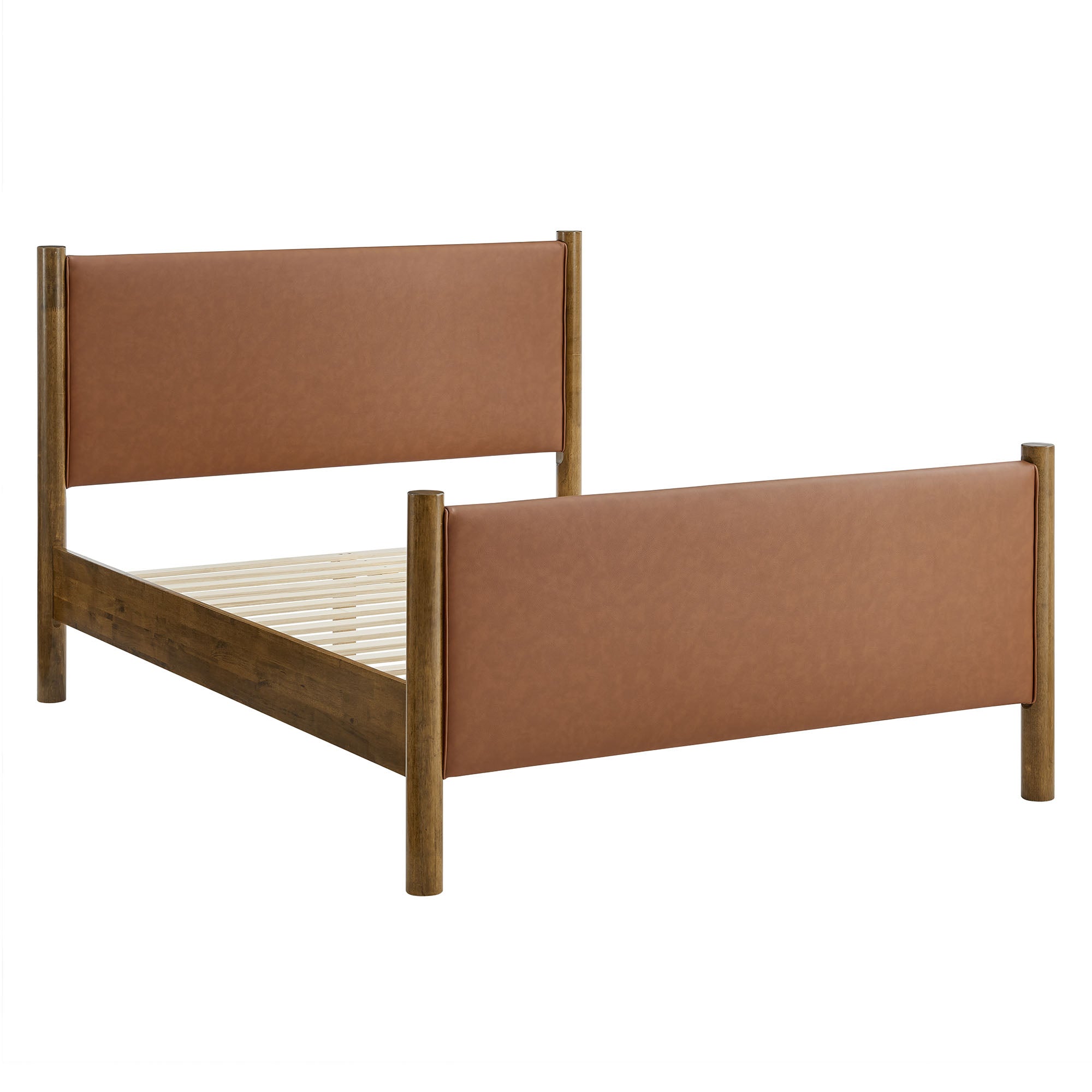 Maven Queen Size Vegan Leather Upholstered Platform Bed by Modway - Best Buy Furniture