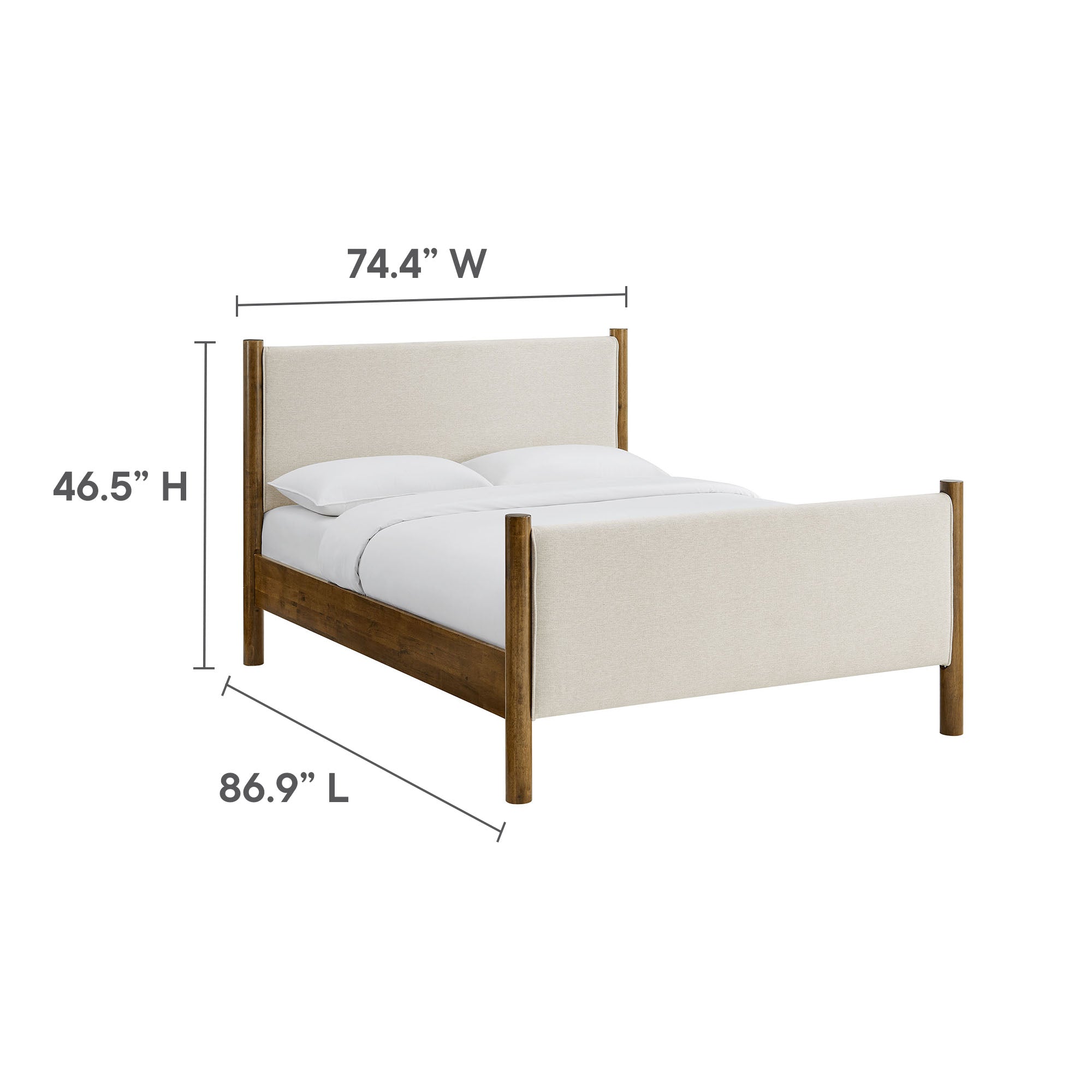 Maven King Size Fabric Upholstered Platform Bed by Modway - Best Buy Furniture