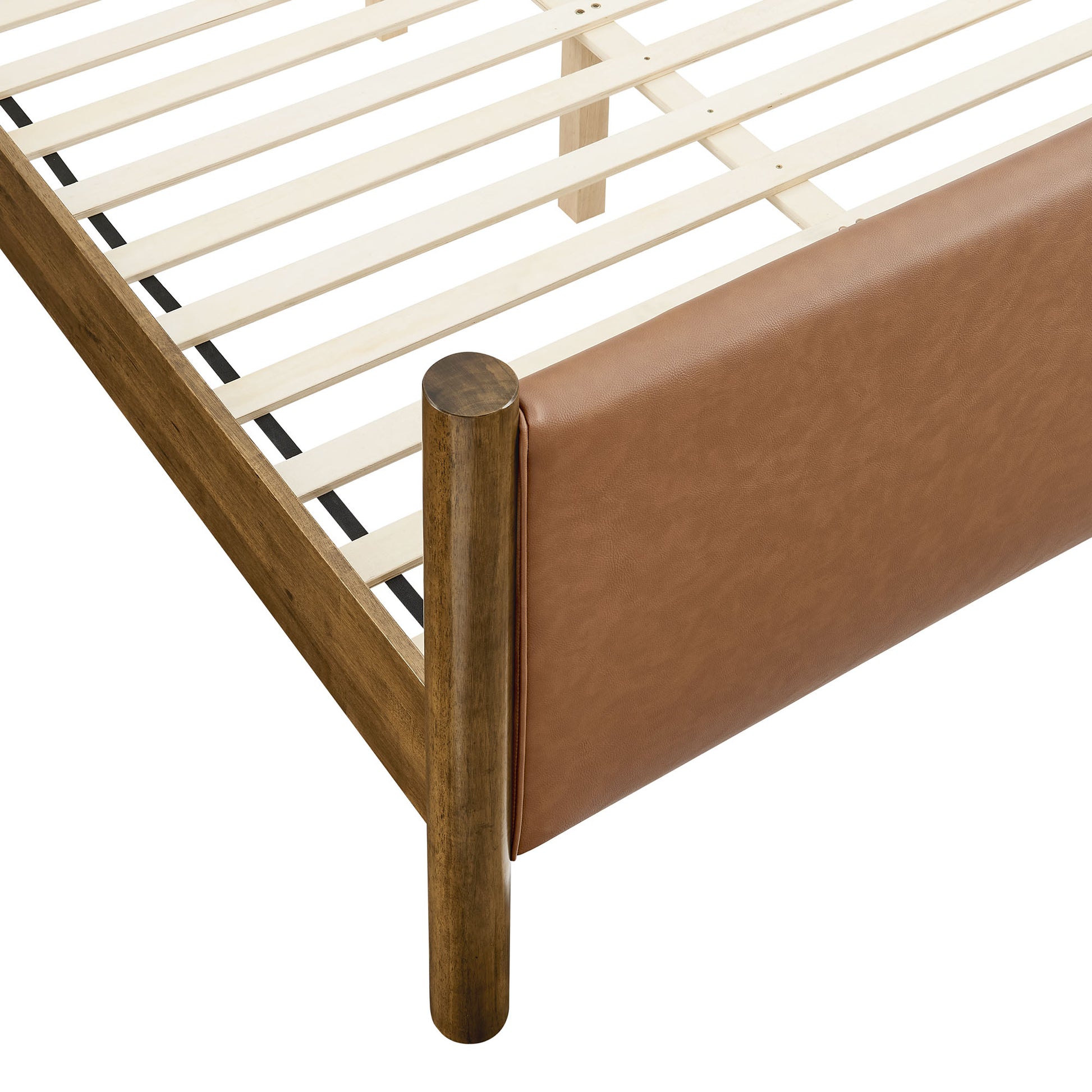 Maven King Size Vegan Leather Upholstered Platform Bed by Modway - Best Buy Furniture