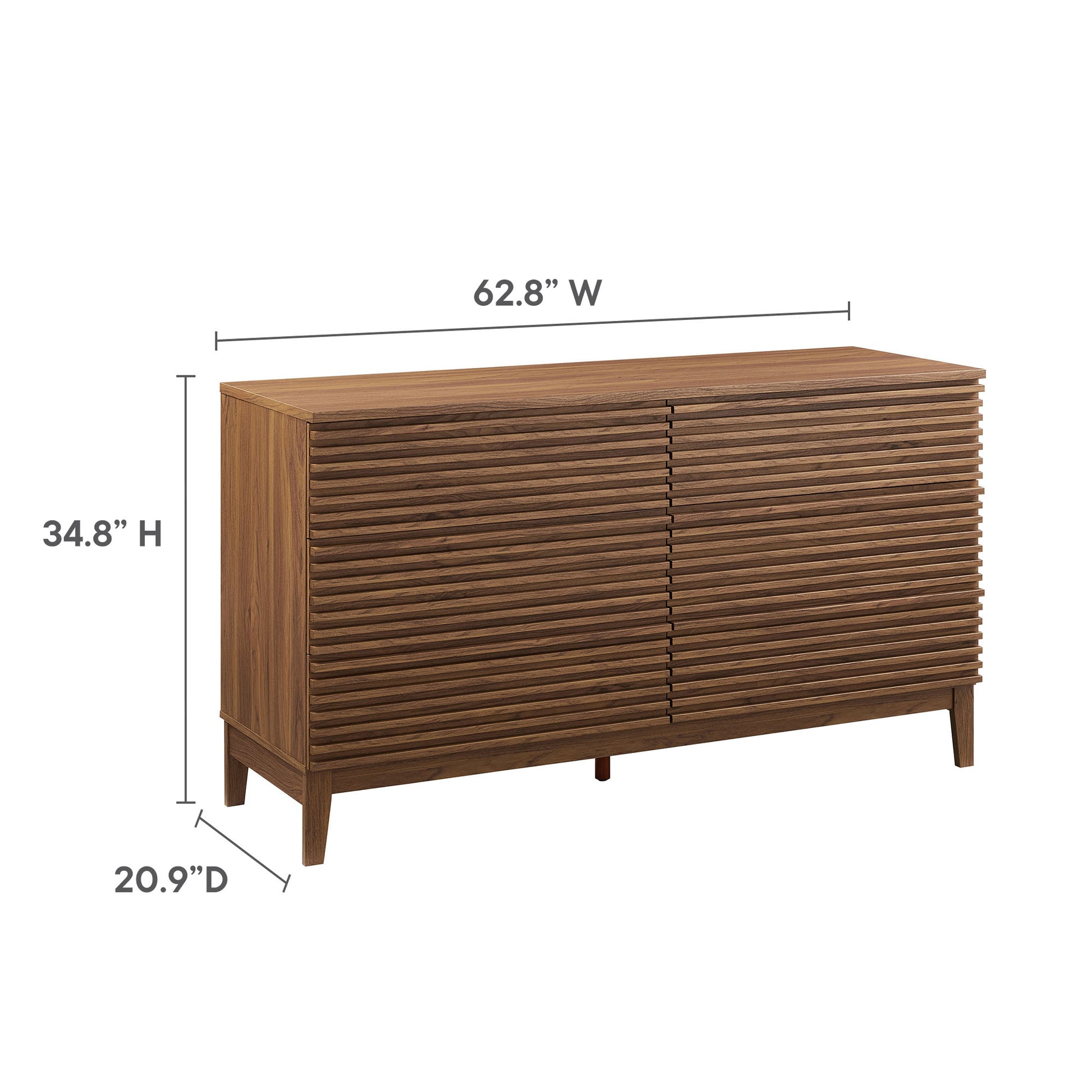 Render 63� 6-Drawer Dresser by Modway - Best Buy Furniture