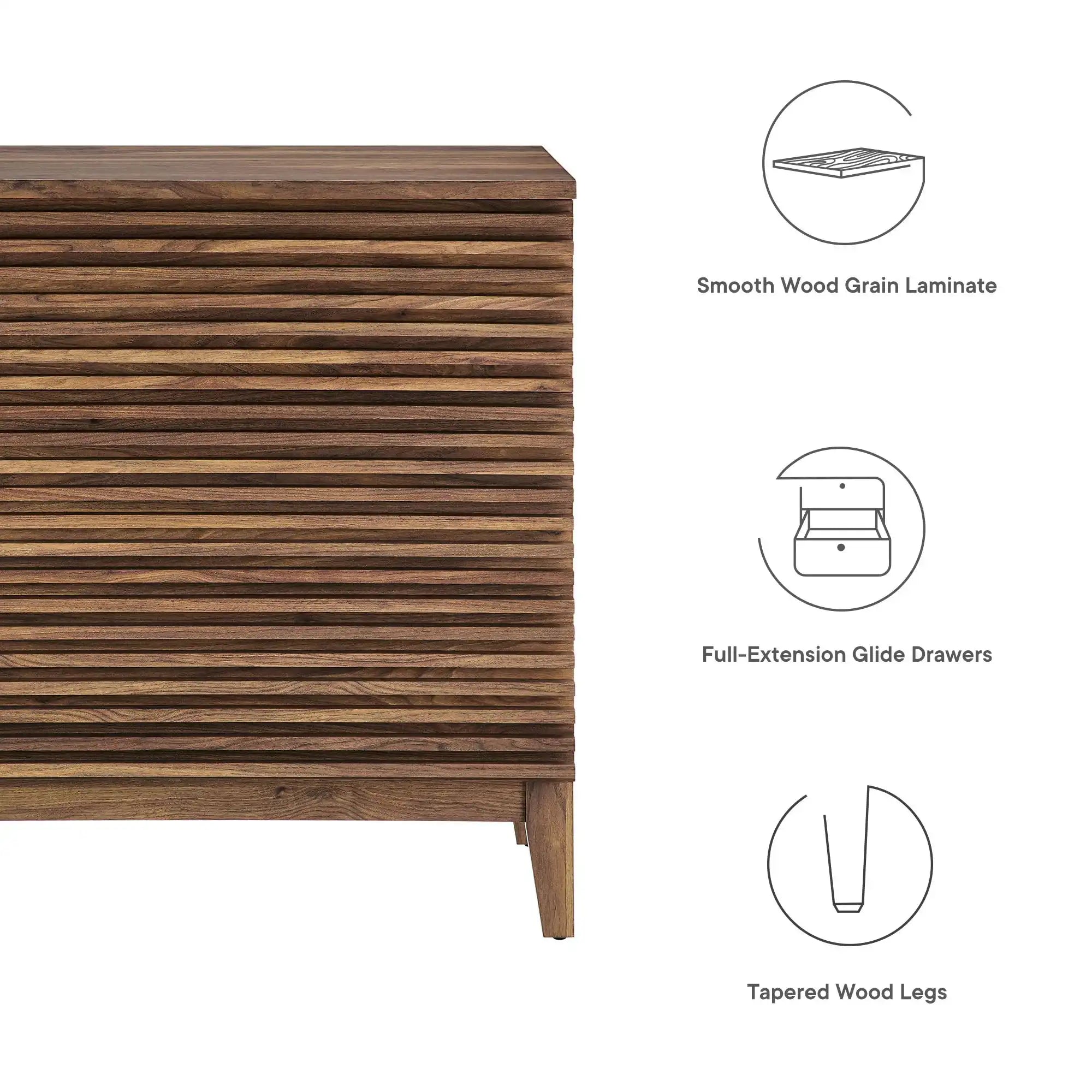 Render Large 3-Drawer Nightstand - Best Buy Furniture