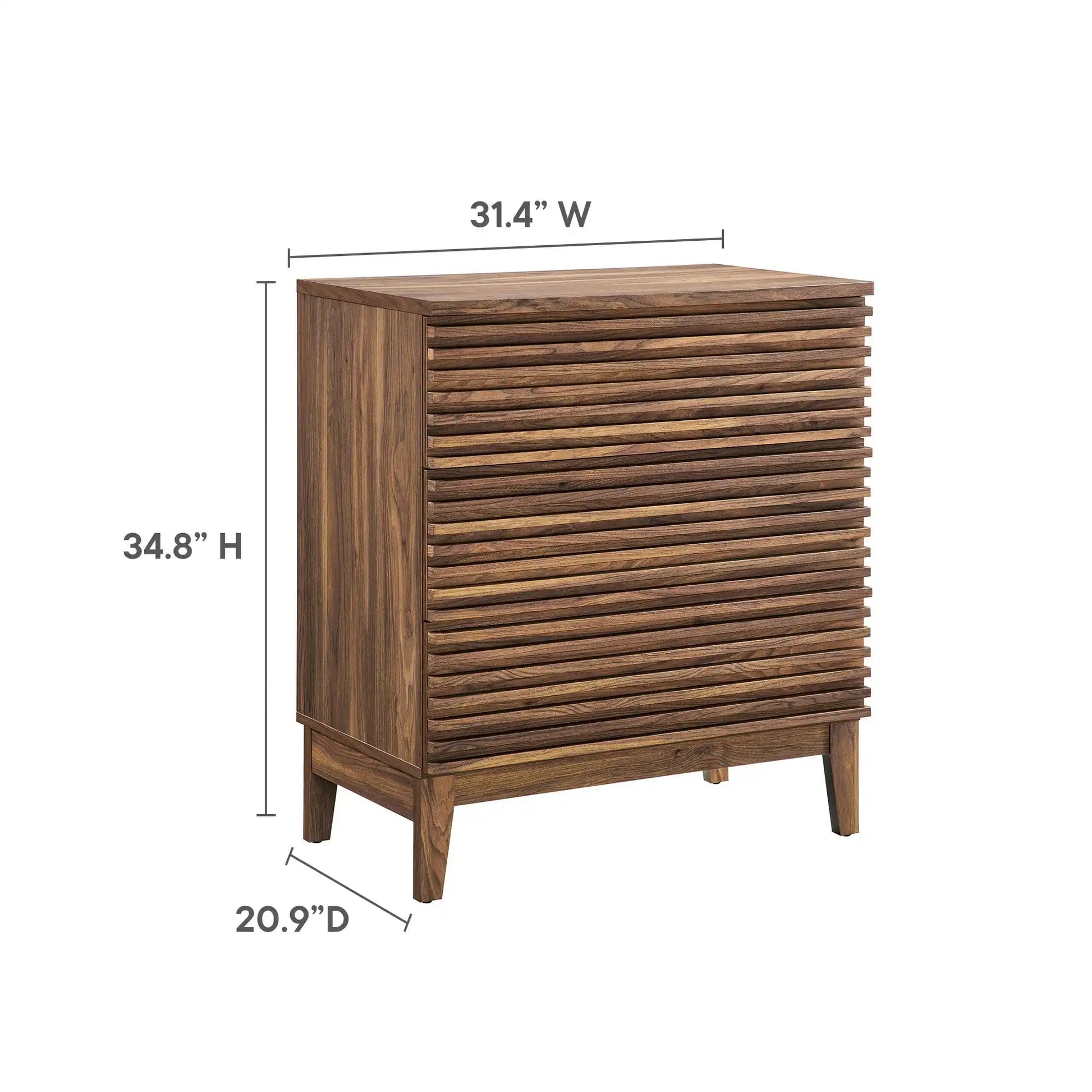 Render Large 3-Drawer Nightstand - Best Buy Furniture