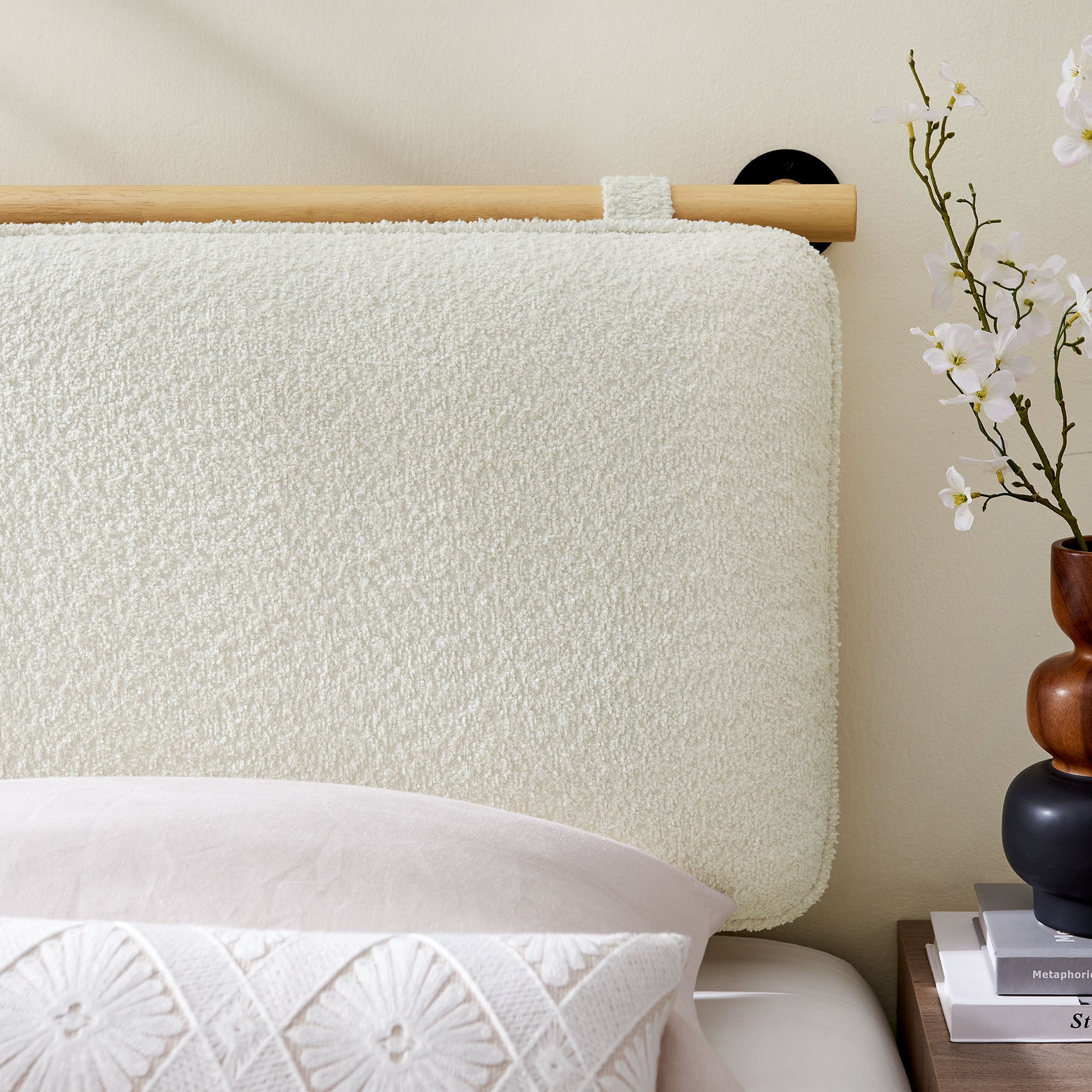 Anela Wall-Mounted Chenille Upholstered Twin Headboard by Modway - Best Buy Furniture