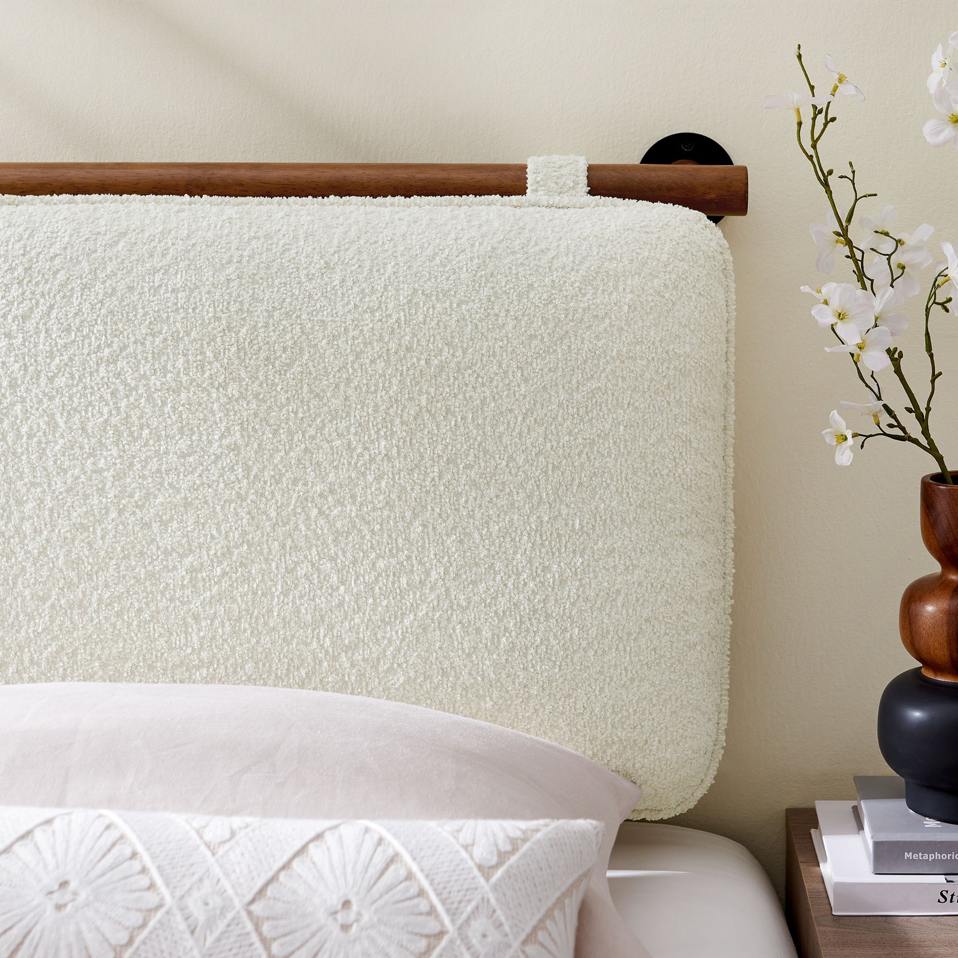 Anela Wall-Mounted Chenille Upholstered Twin Headboard by Modway - Best Buy Furniture
