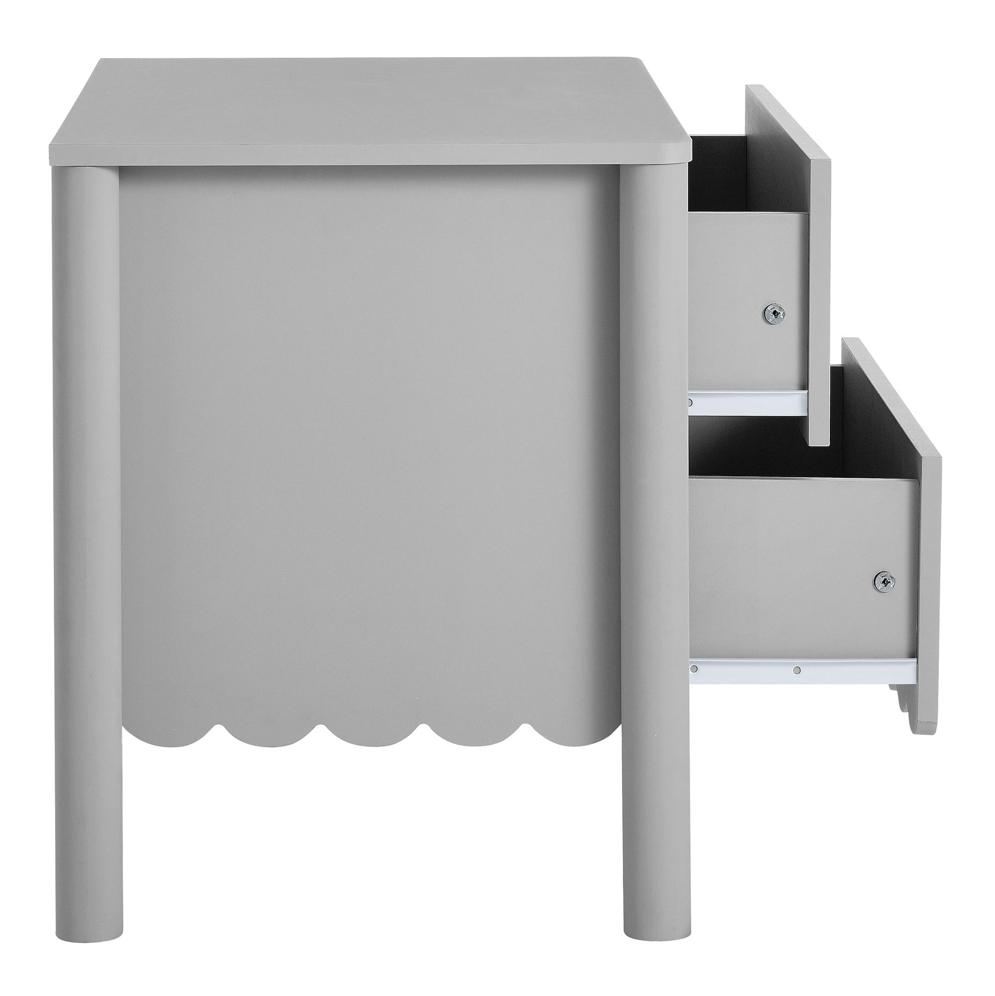 Emmeline Scalloped 2-Drawer Nightstand by Modway - Best Buy Furniture