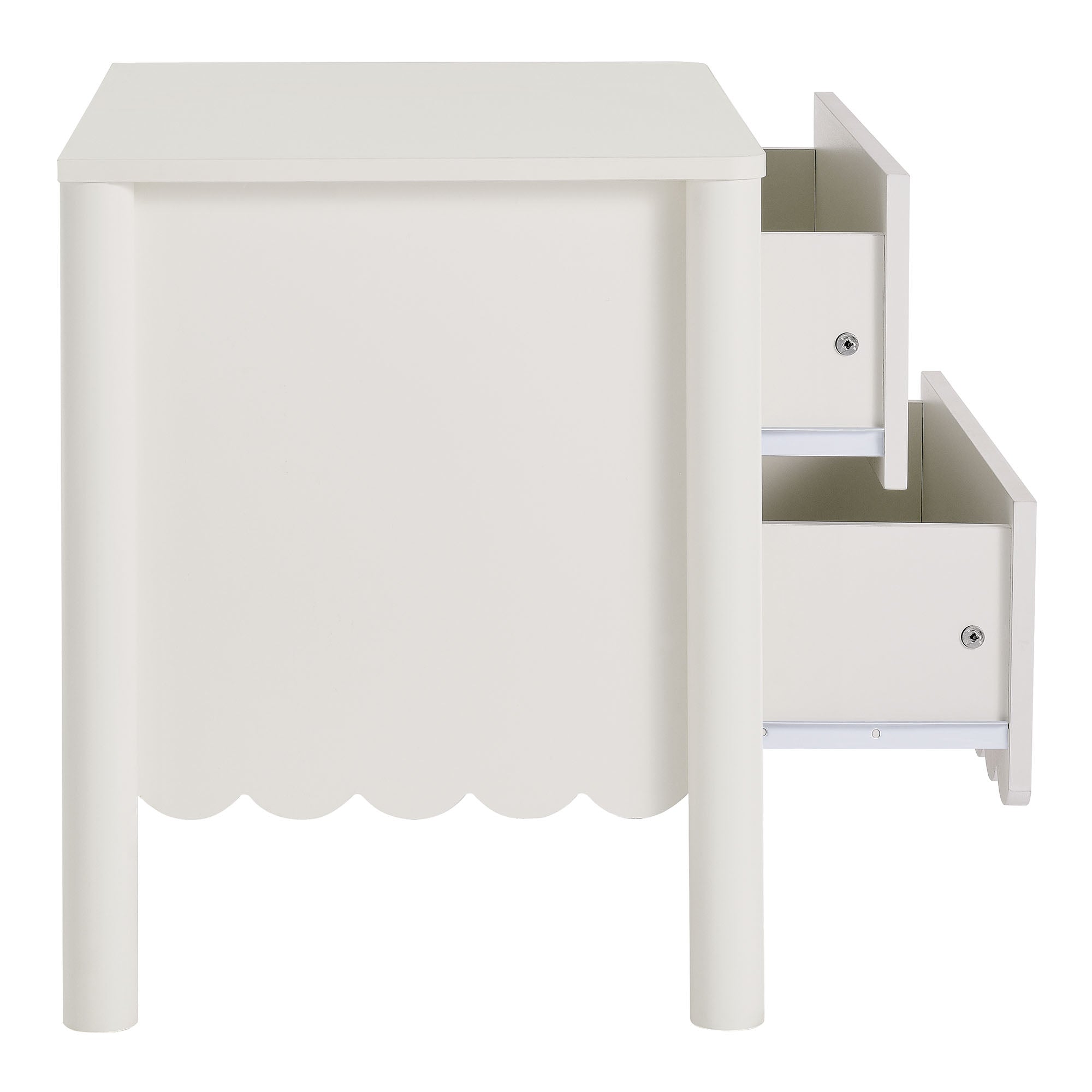 Emmeline Scalloped 2-Drawer Nightstand by Modway - Best Buy Furniture