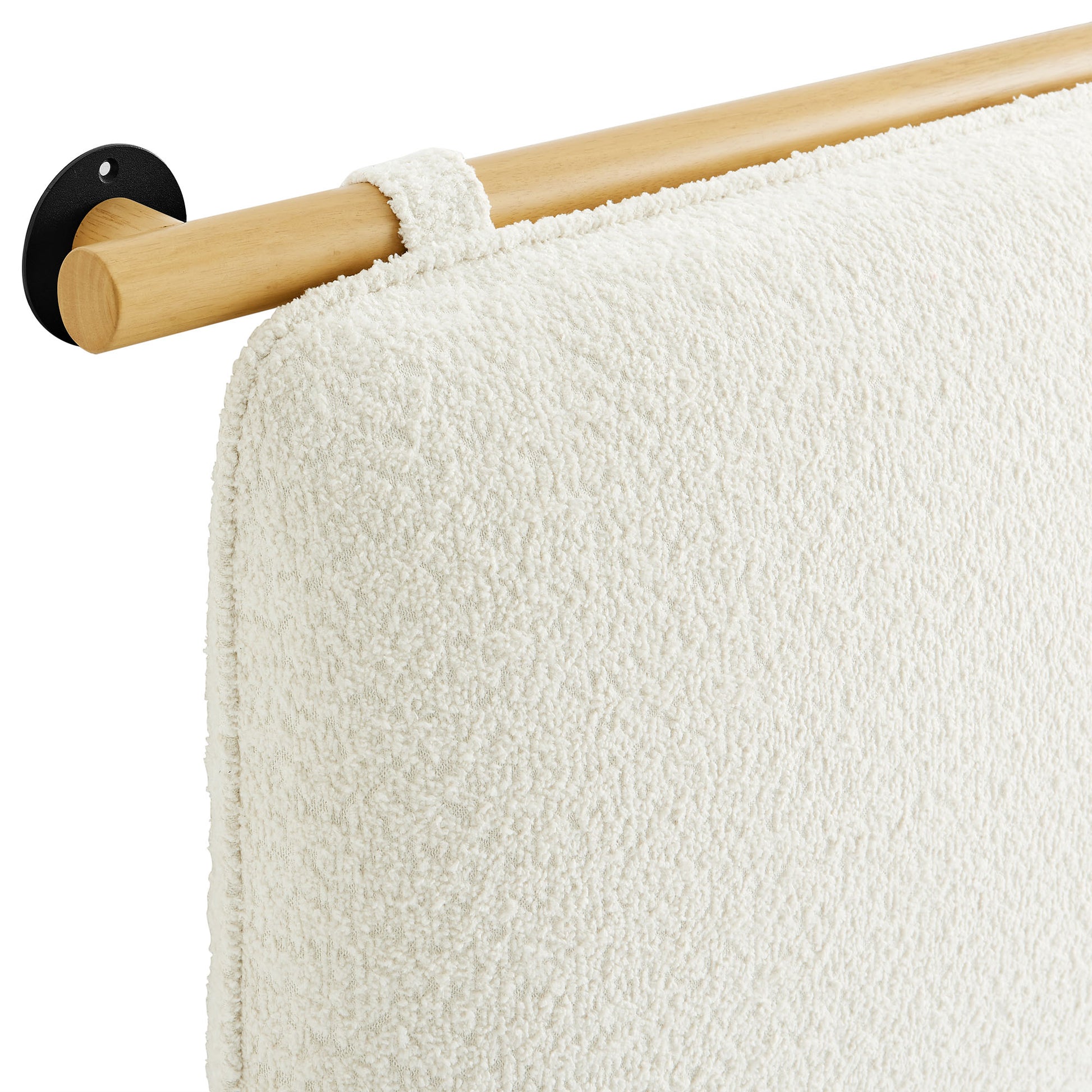 Anela Wall-Mounted Chenille Upholstered Queen Headboard by Modway - Best Buy Furniture