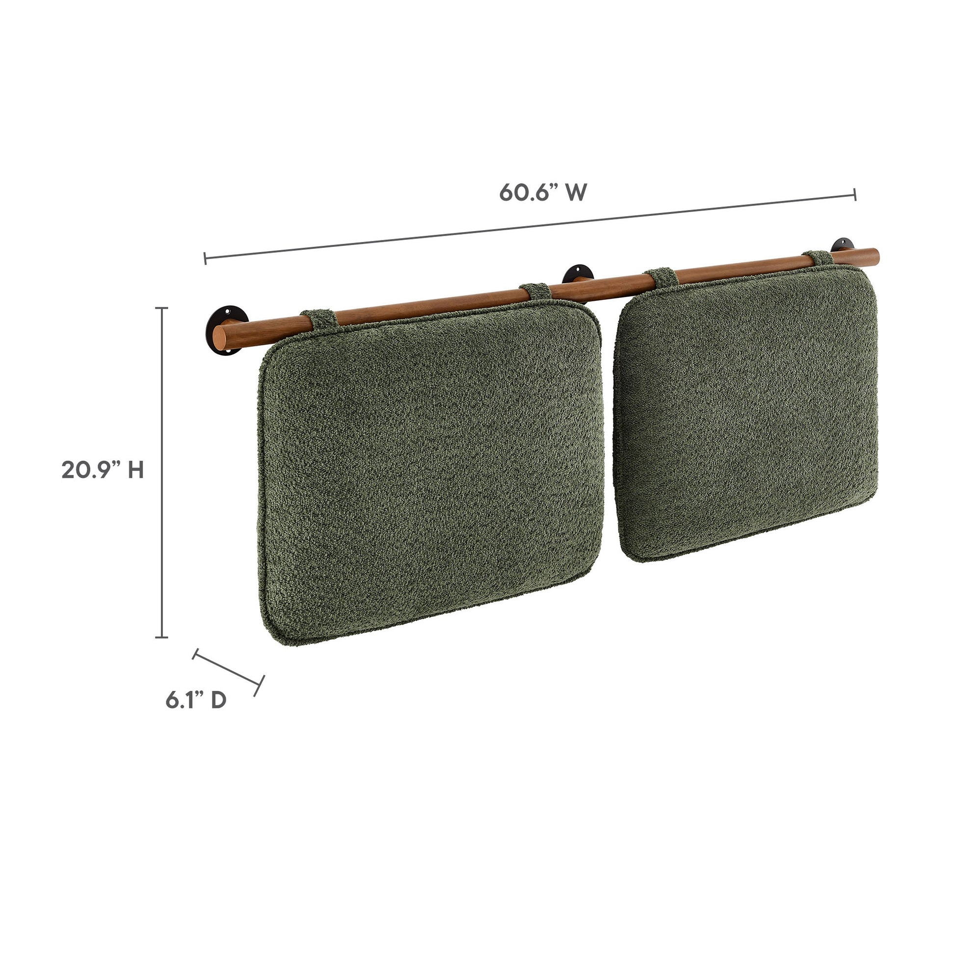 Anela Wall-Mounted Chenille Upholstered Queen Headboard by Modway - Best Buy Furniture