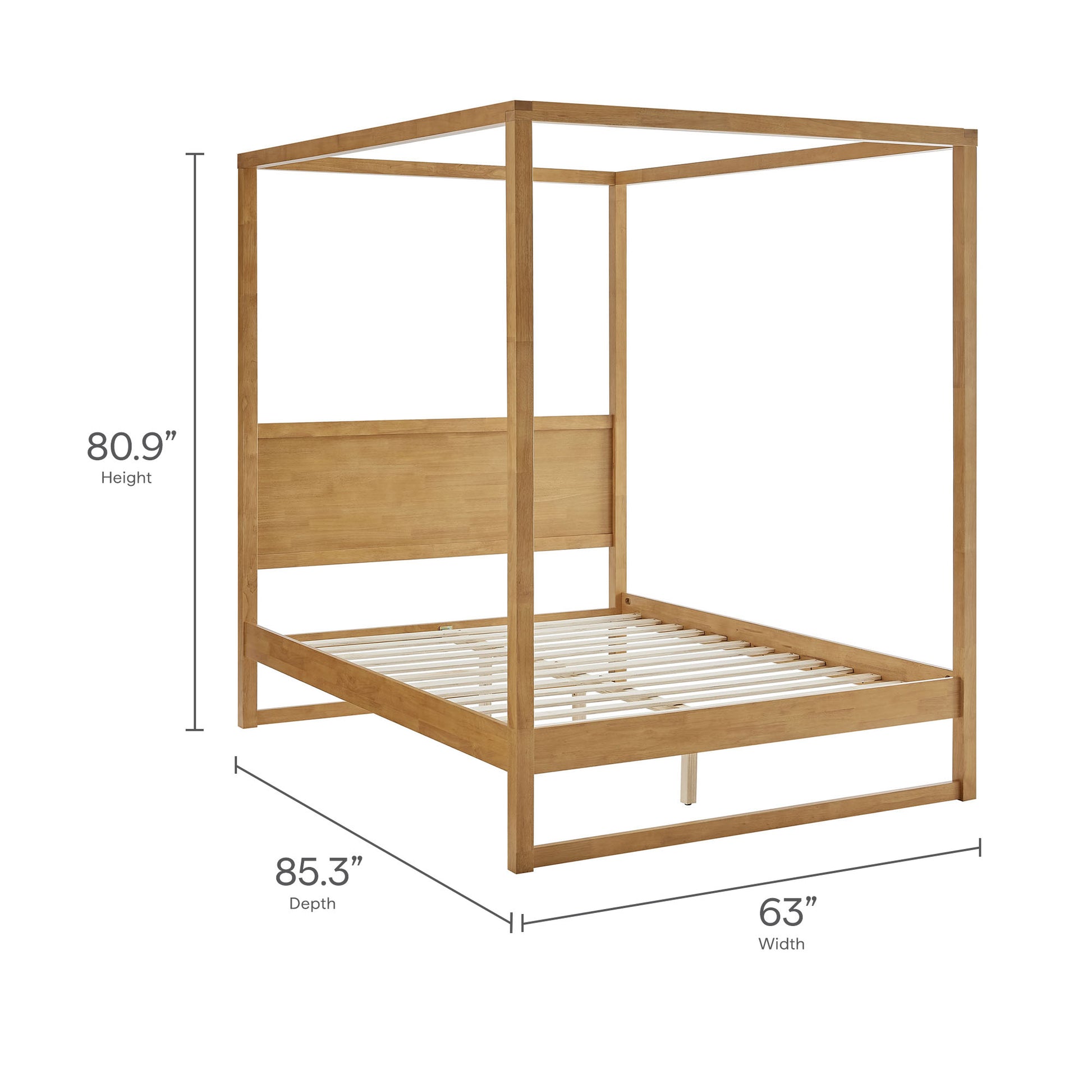 Alva Queen Wood Canopy Platform Bed by Modway - Best Buy Furniture