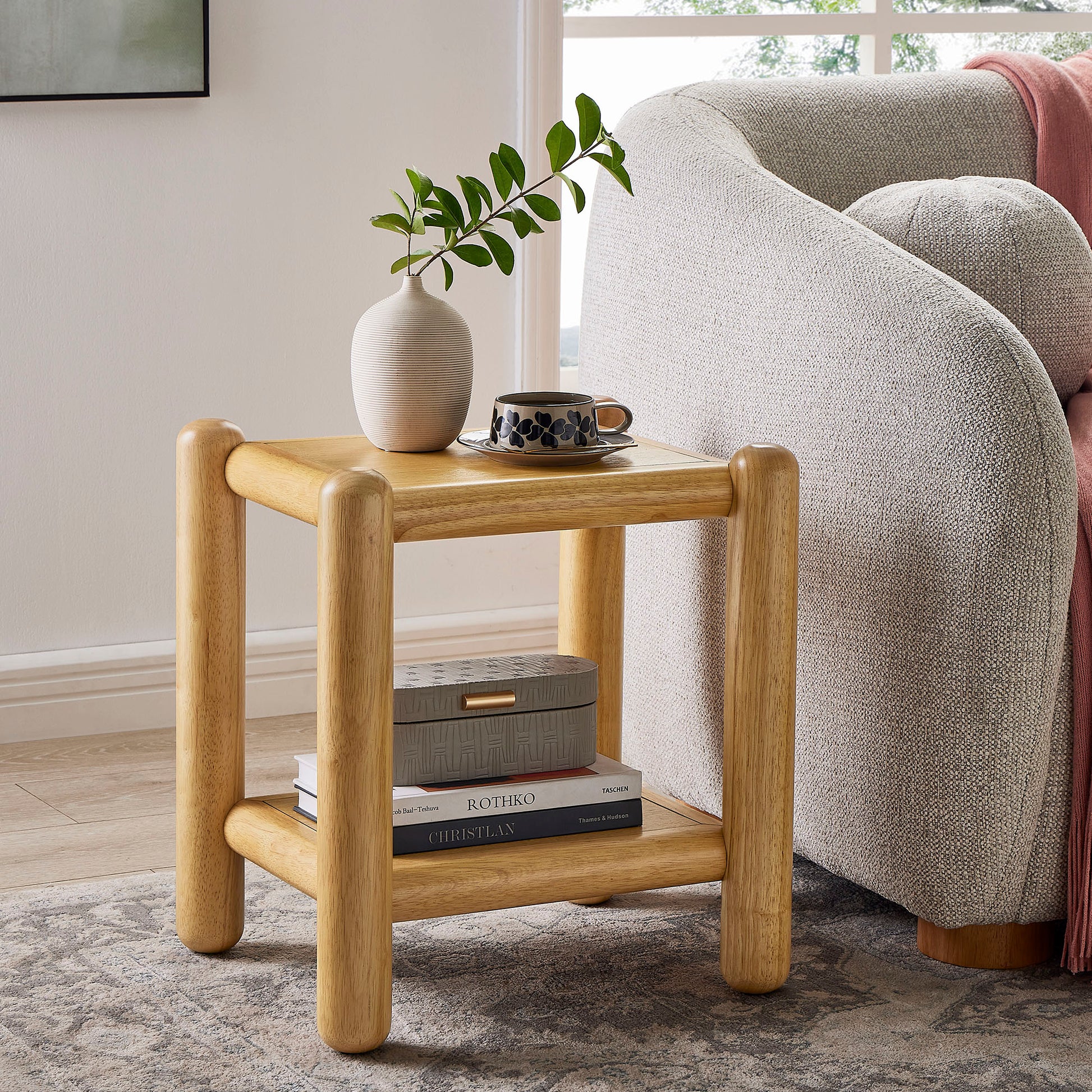 Arcus Rectangular 2-Tier Side Table by Modway - Best Buy Furniture