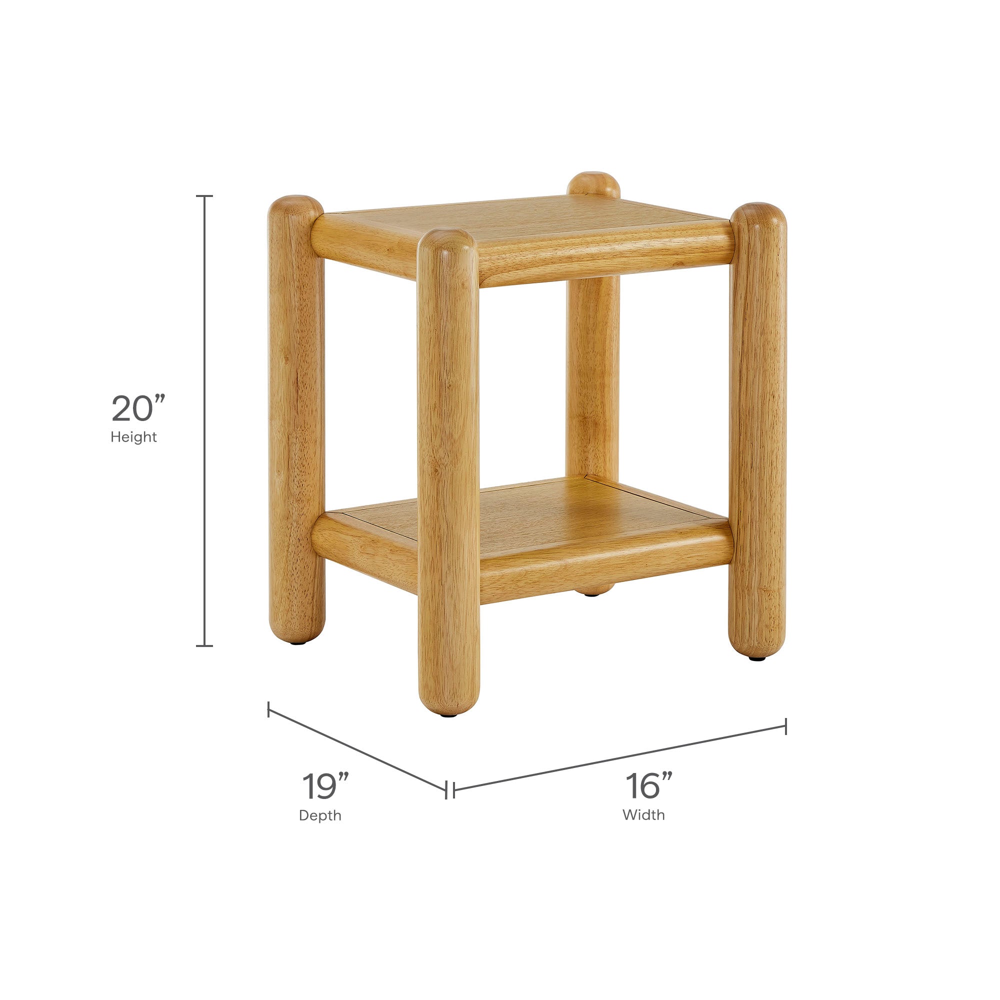Arcus Rectangular 2-Tier Side Table by Modway - Best Buy Furniture