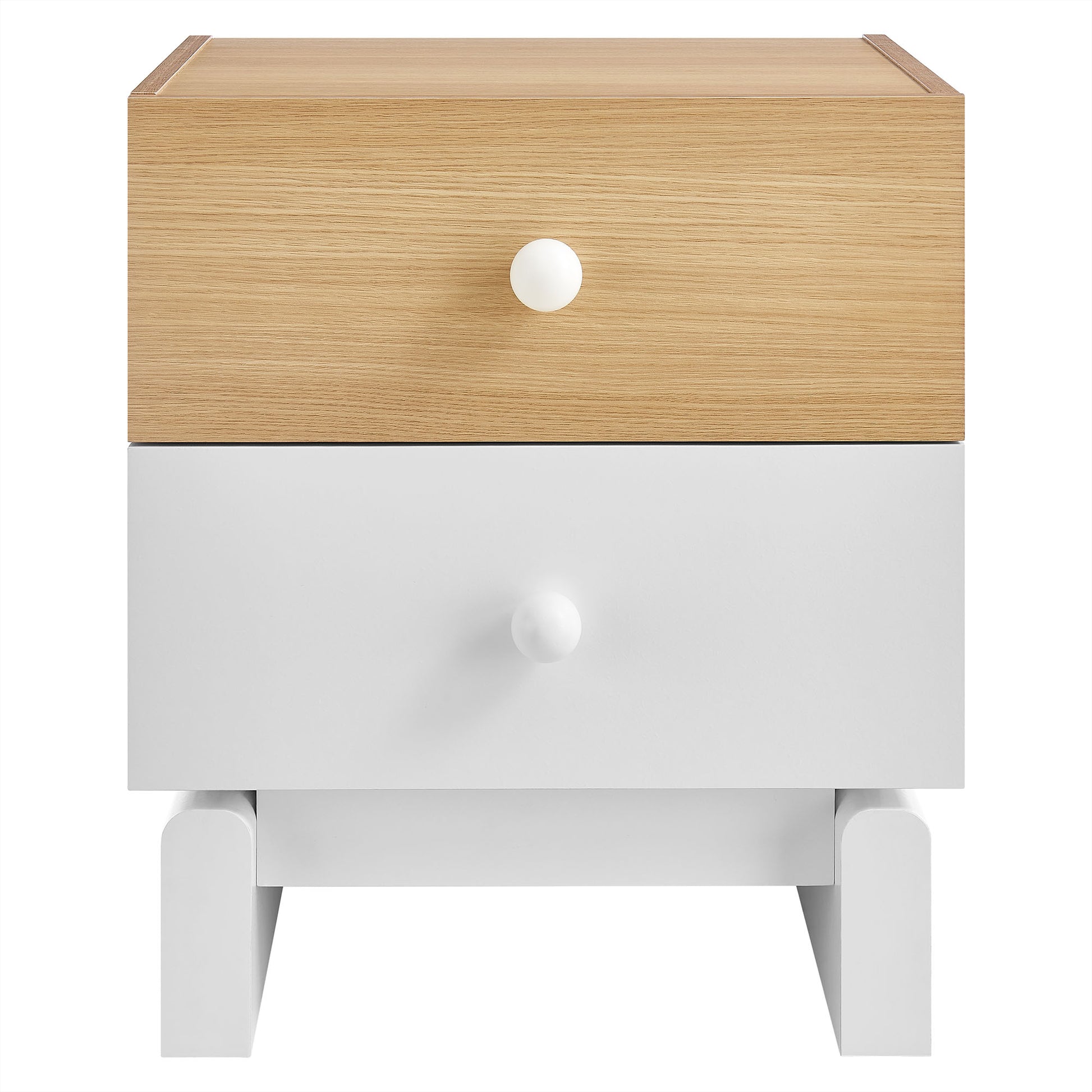 Nolia 2-Drawer Color Block Nightstand by Modway - Best Buy Furniture