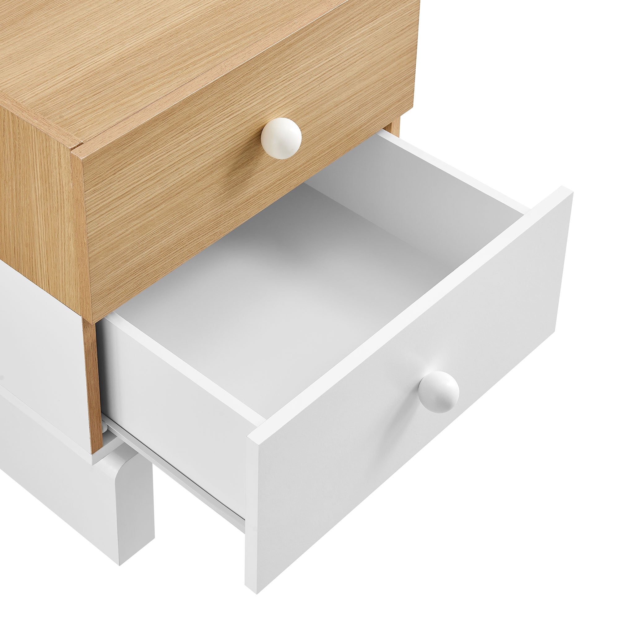 Nolia 2-Drawer Color Block Nightstand by Modway - Best Buy Furniture