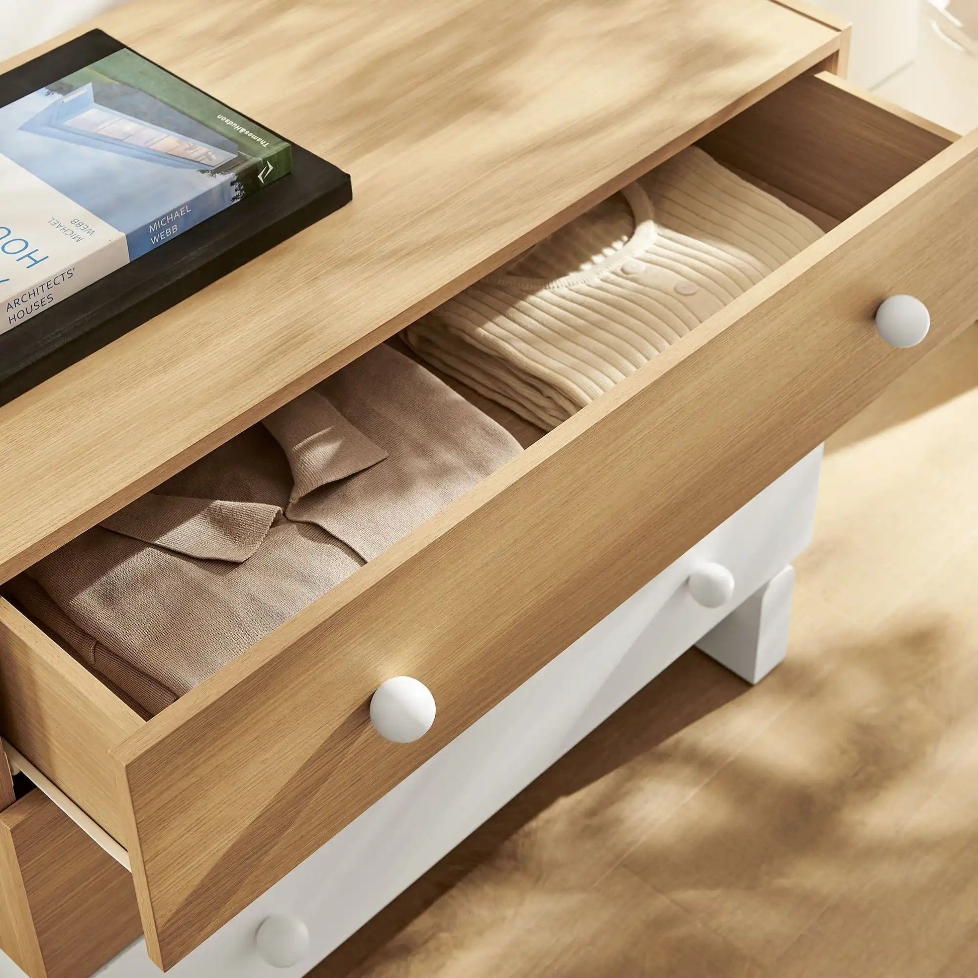 Nolia 3-Drawer Color Block Dresser - Best Buy Furniture