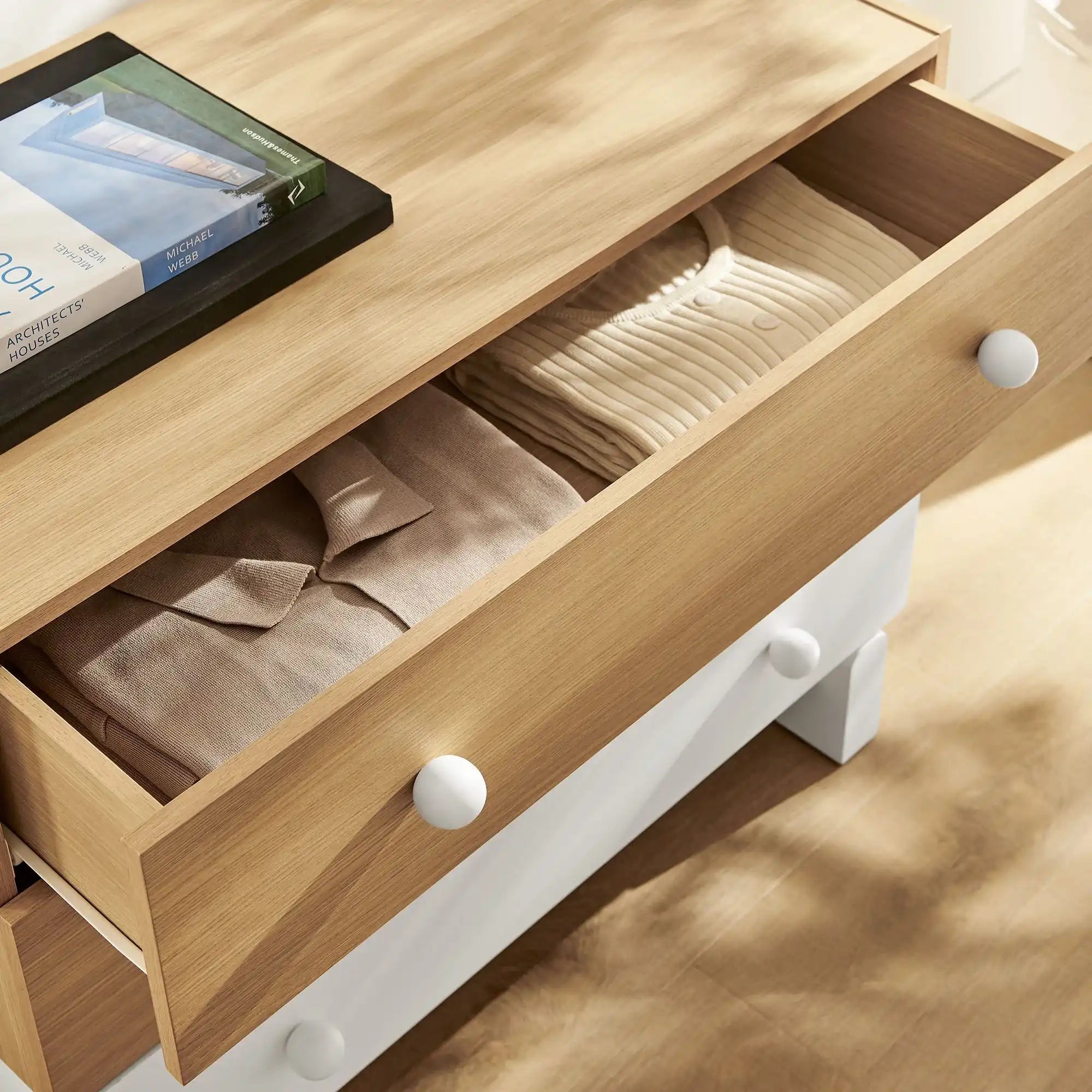 Nolia 3-Drawer Color Block Dresser - Best Buy Furniture