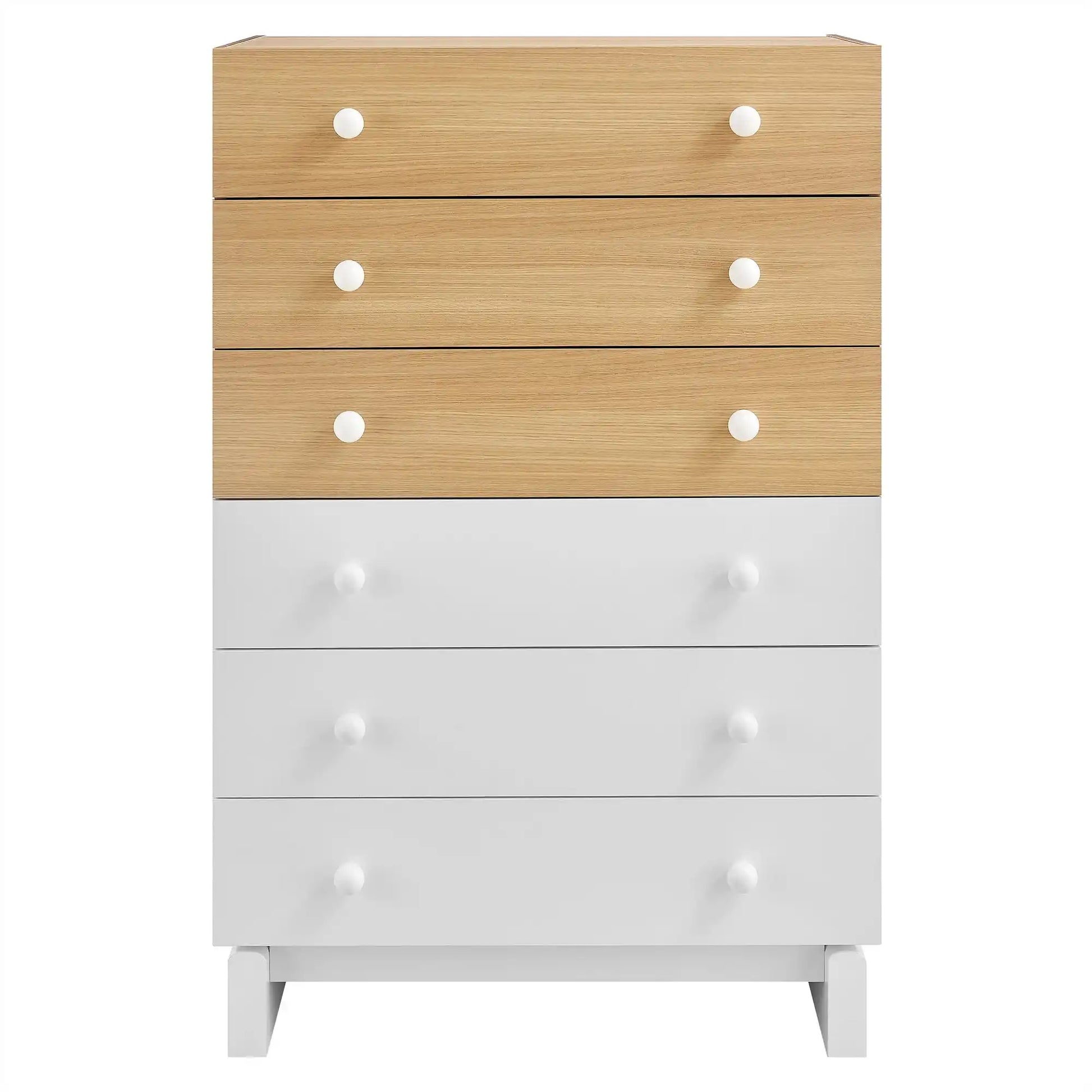 Nolia 6-Drawer Color Block Dresser Chest - Best Buy Furniture