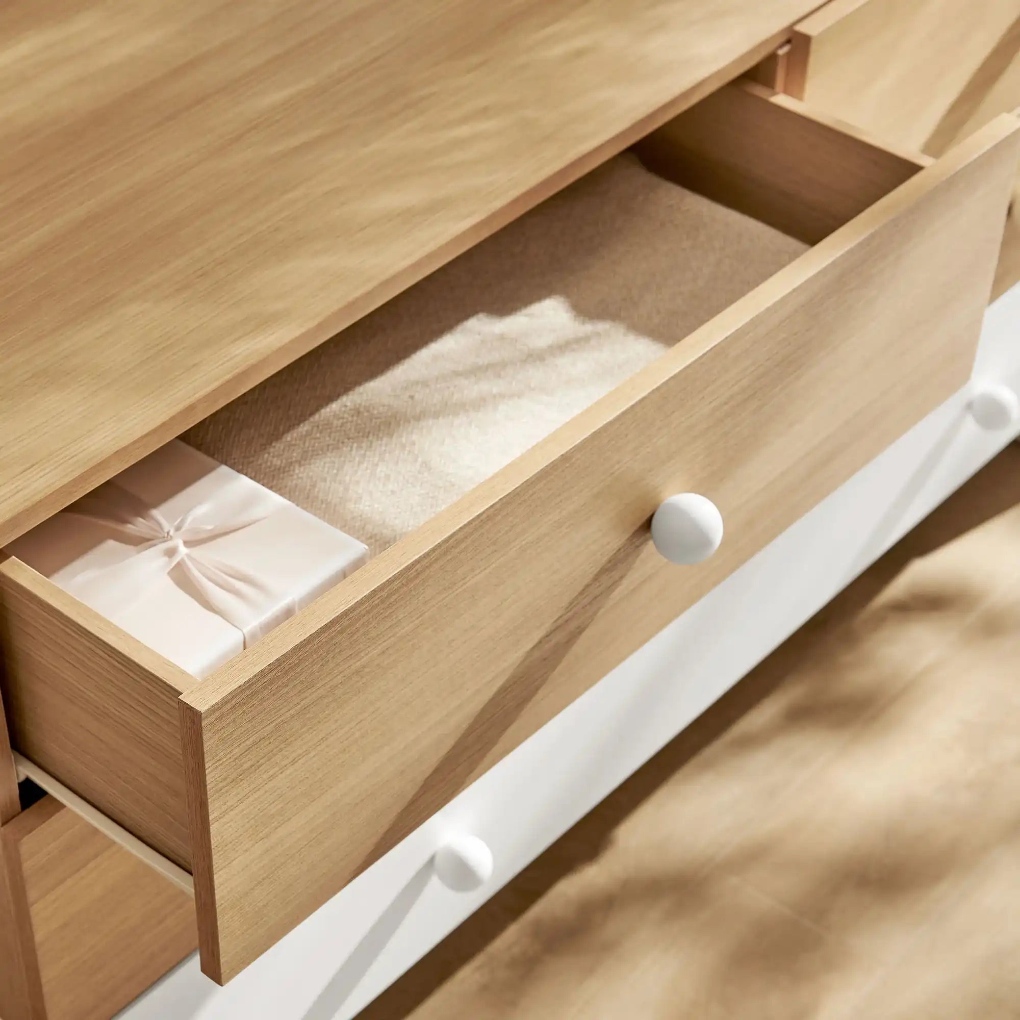 Nolia 6-Drawer Color Block Dresser - Best Buy Furniture