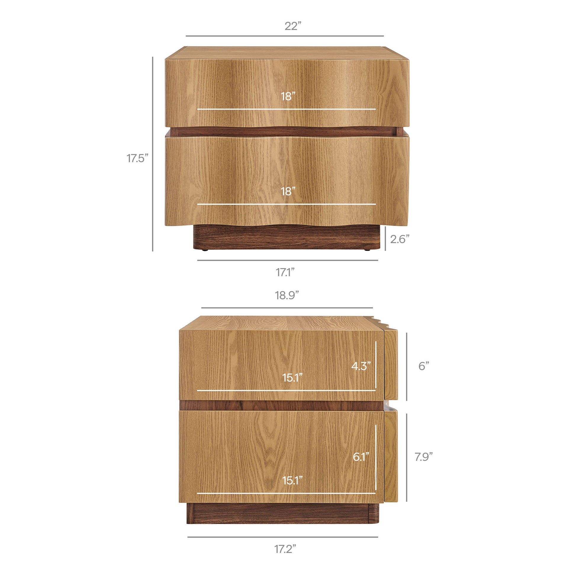 Isola 2 Drawer Nightstand by Modway - Best Buy Furniture