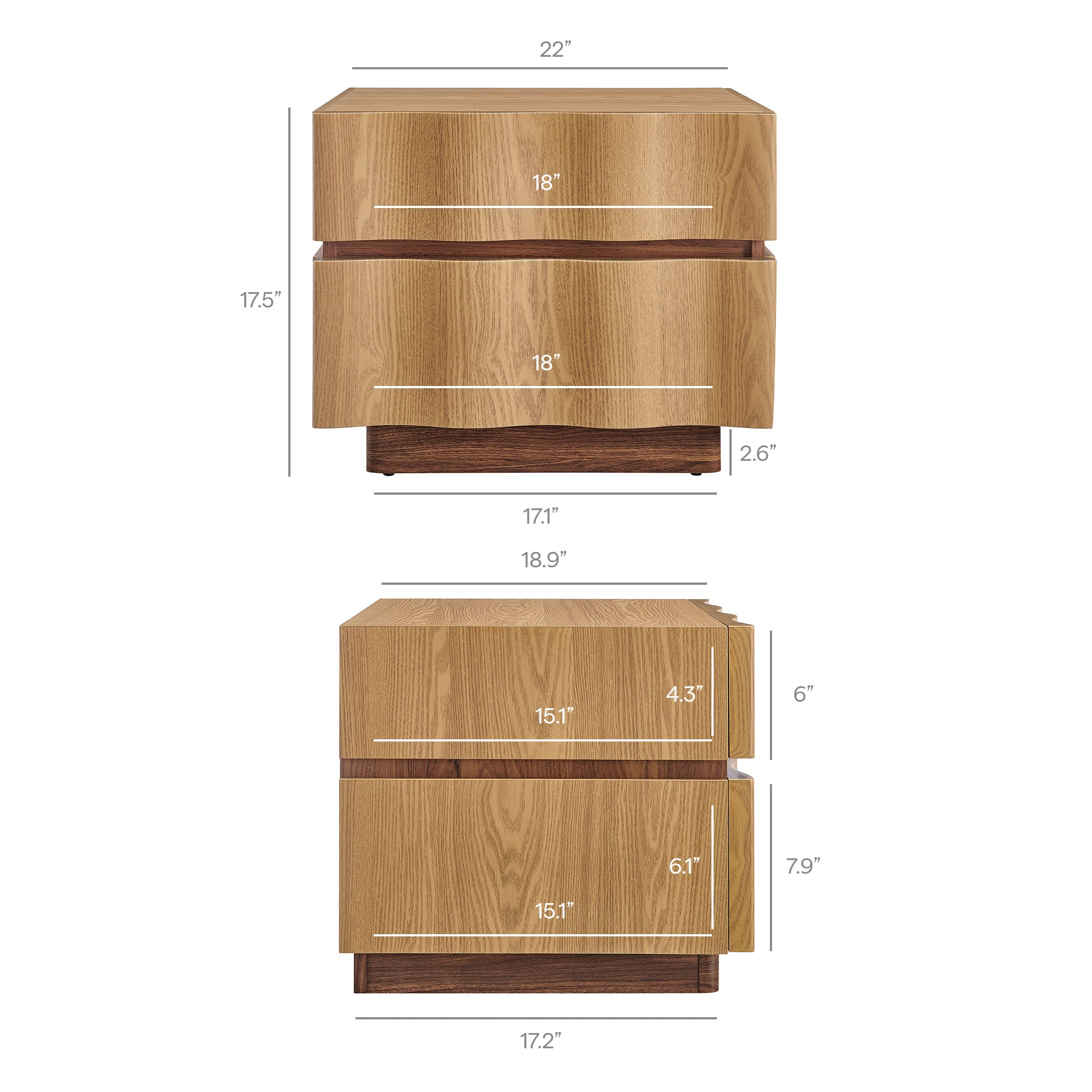Isola 2 Drawer Nightstand by Modway - Best Buy Furniture