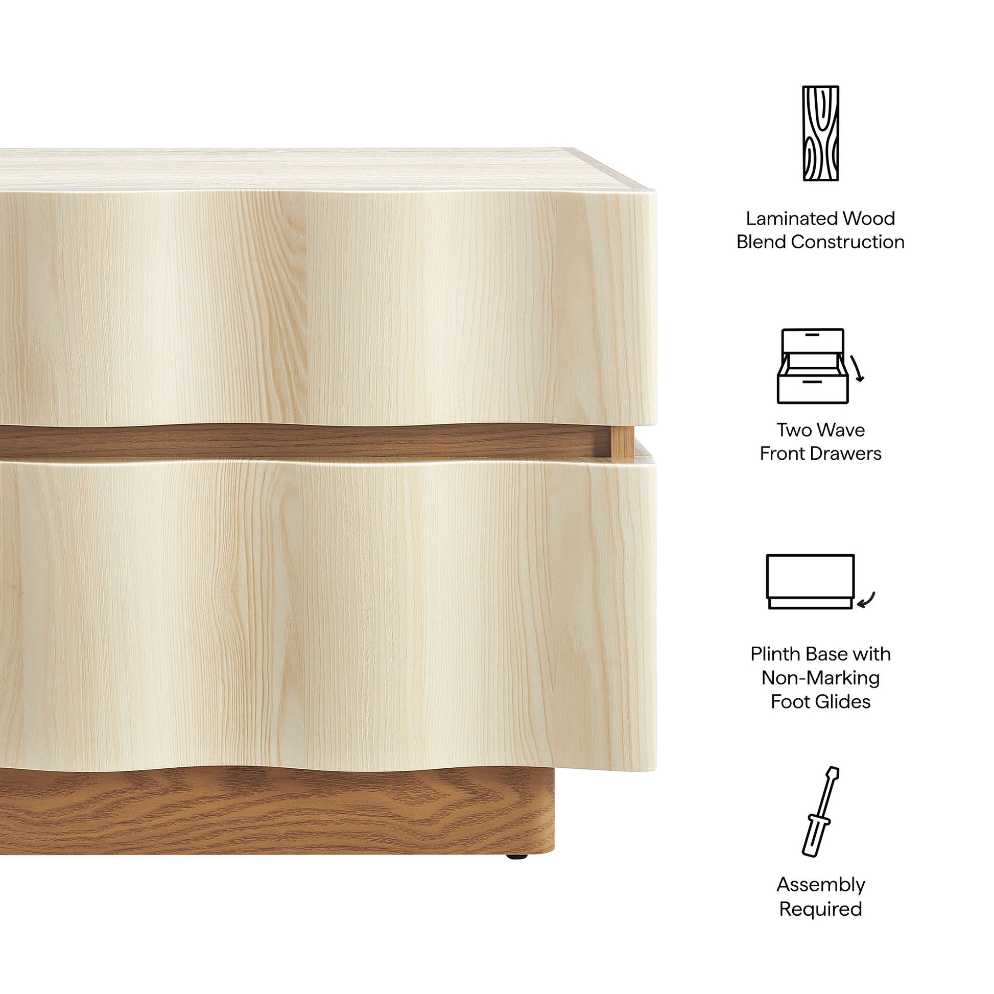 Isola 2 Drawer Nightstand by Modway - Best Buy Furniture