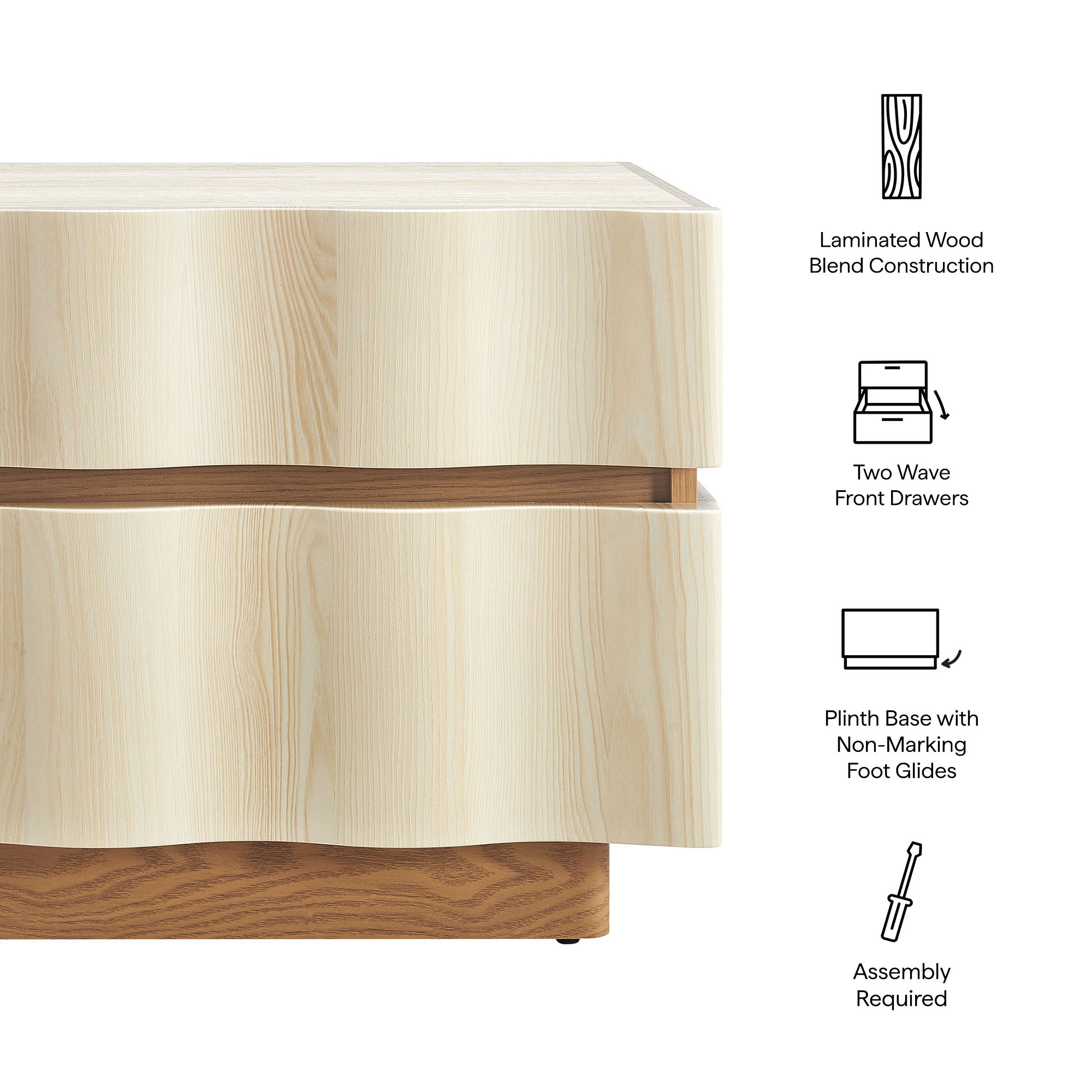 Isola 2 Drawer Nightstand by Modway - Best Buy Furniture