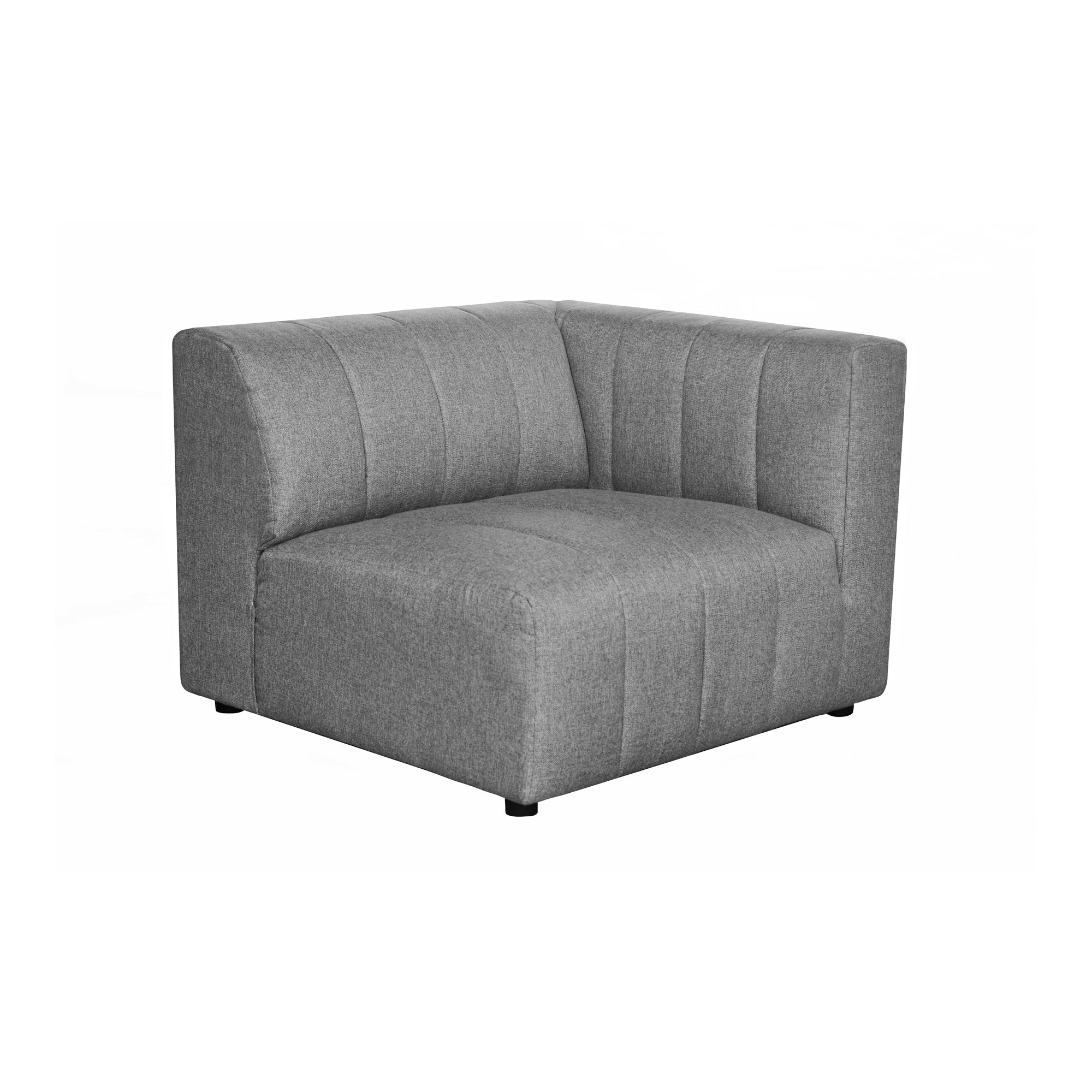Lyric Right Arm Chair Grey - Moes Home